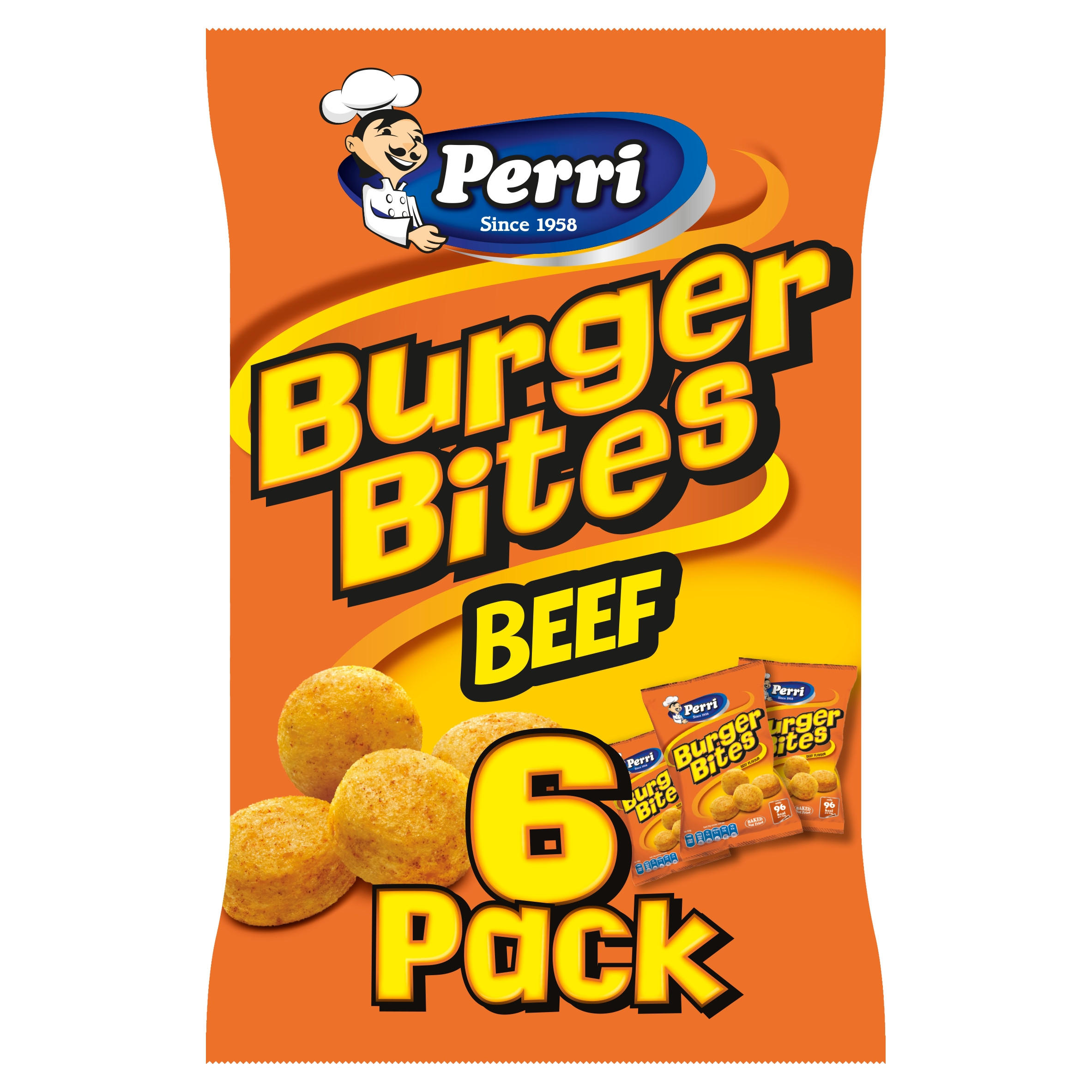 Perri Burger Bites Beef Flavour 6 x 20g