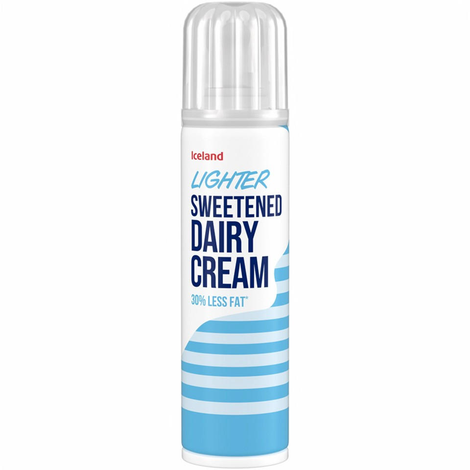 Iceland Lighter Sweetened Dairy Cream 250g