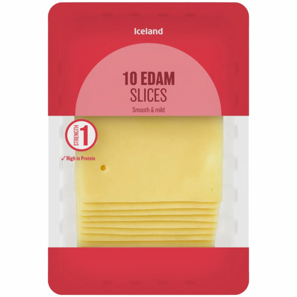 Iceland 10 Edam Slices 250g