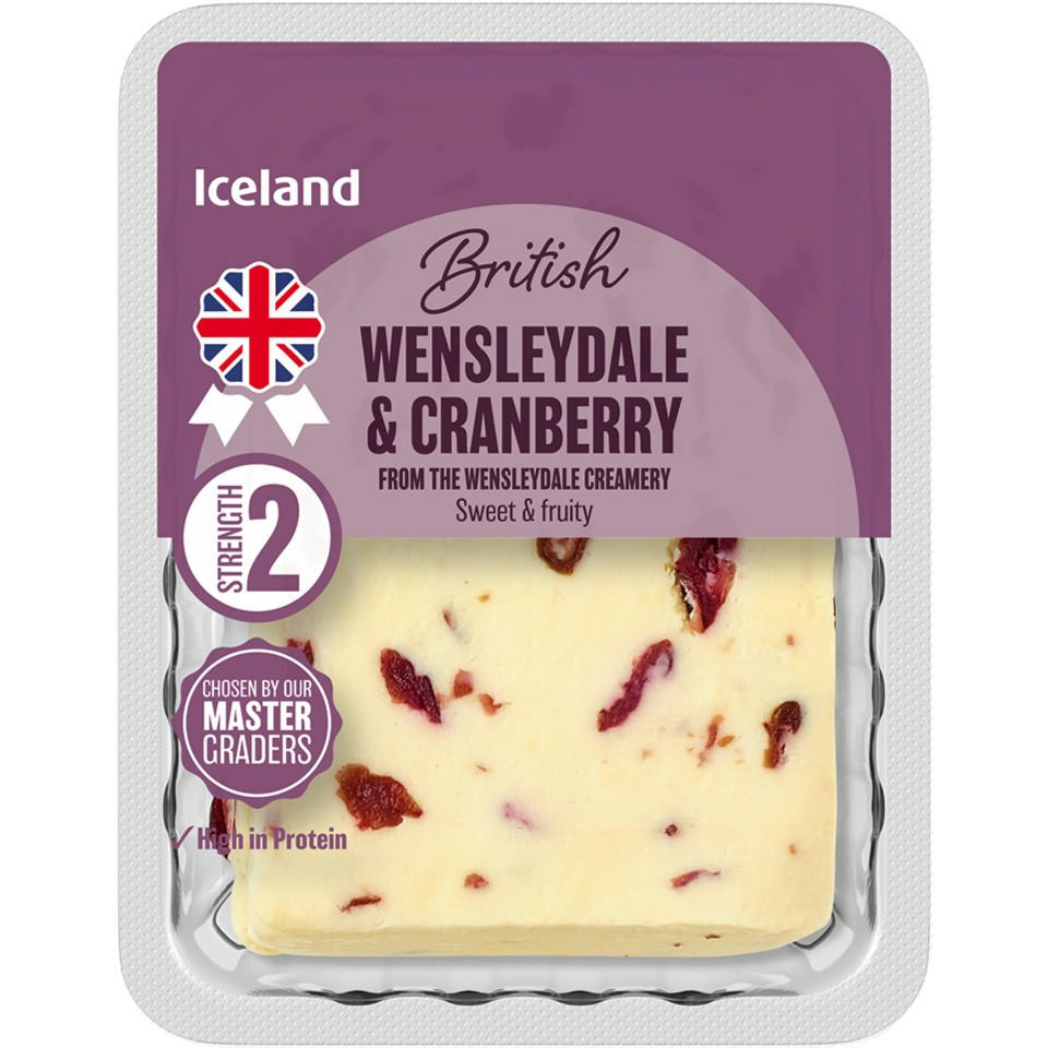 Iceland Wensleydale & Cranberry 200g