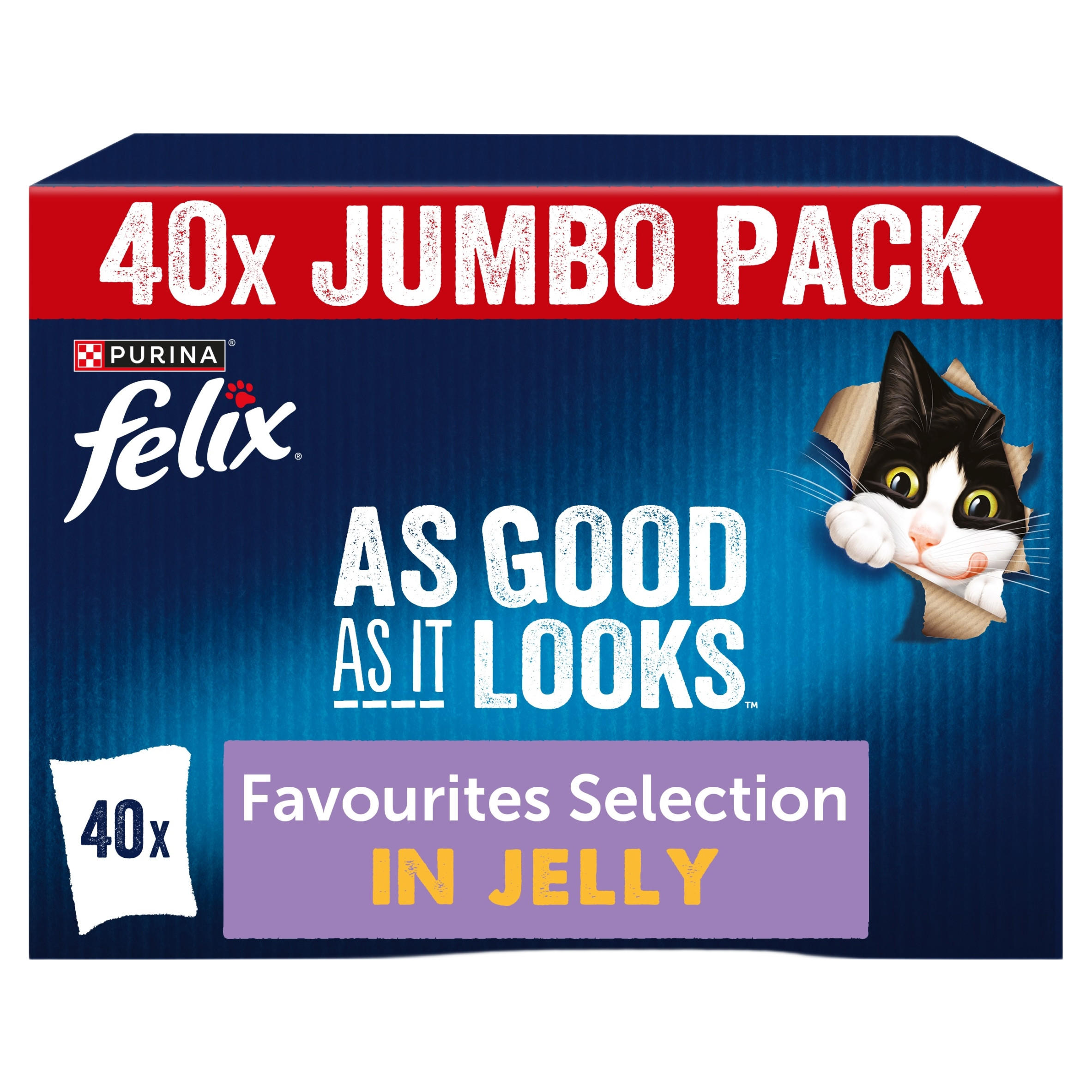 FELIX As Good As it Looks Favourites Selection Wet Cat Food 40x85g