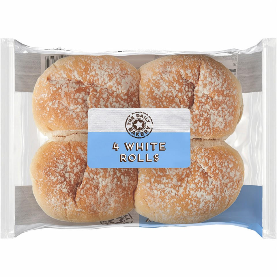 The Daily Bakery 4 White Rolls