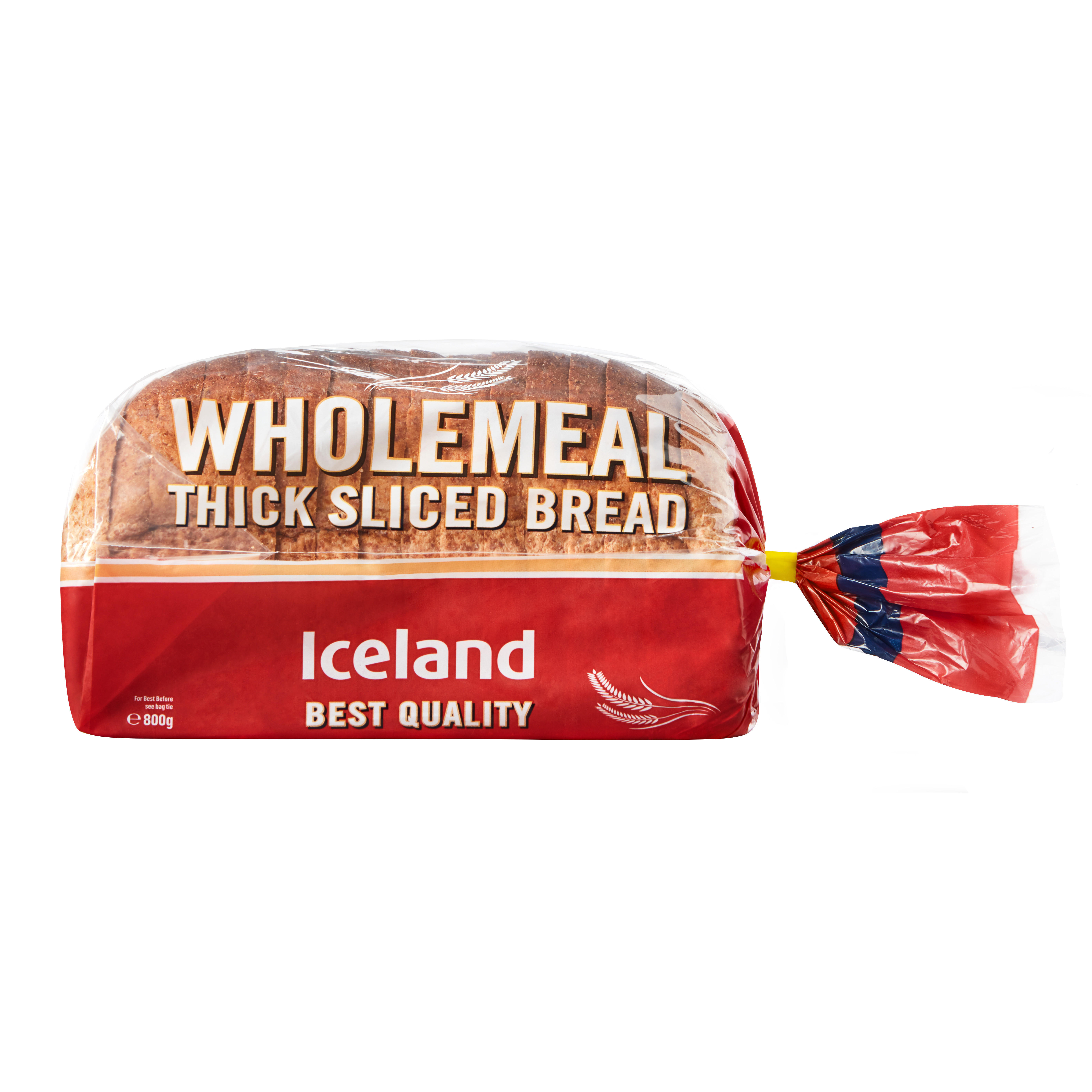 Iceland Thick Sliced Wholemeal 800g