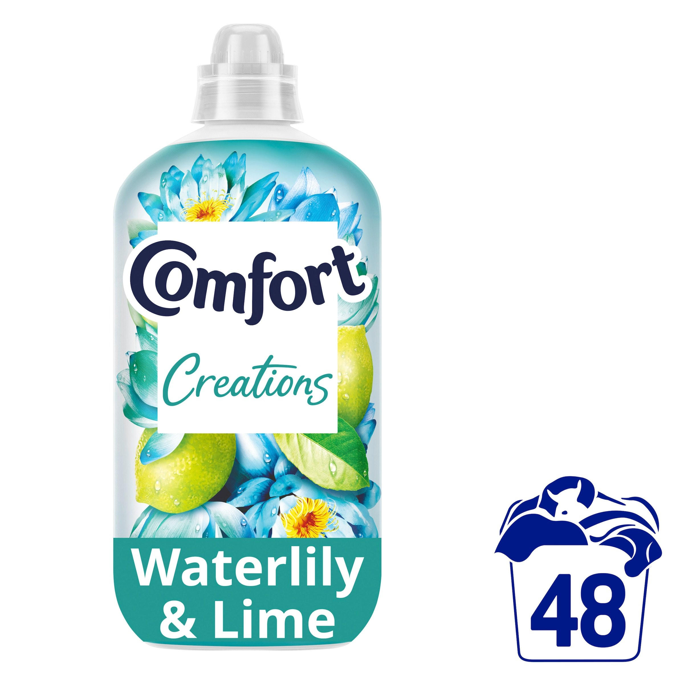 Comfort Perfume Creations Fabric Conditioner Waterlily & Lime 48 washes (1.44 L)