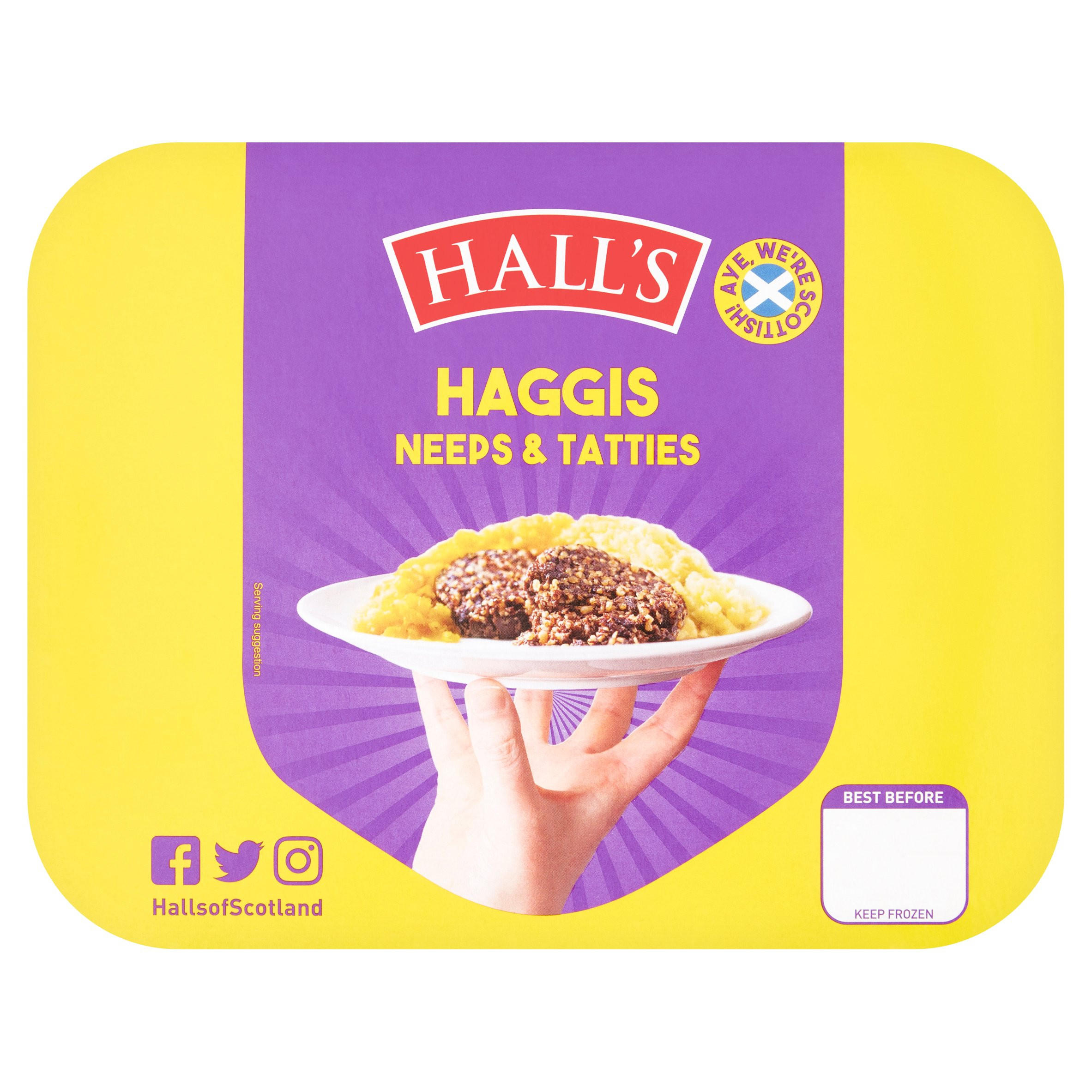Hall's Haggis Neeps & Tatties 400g