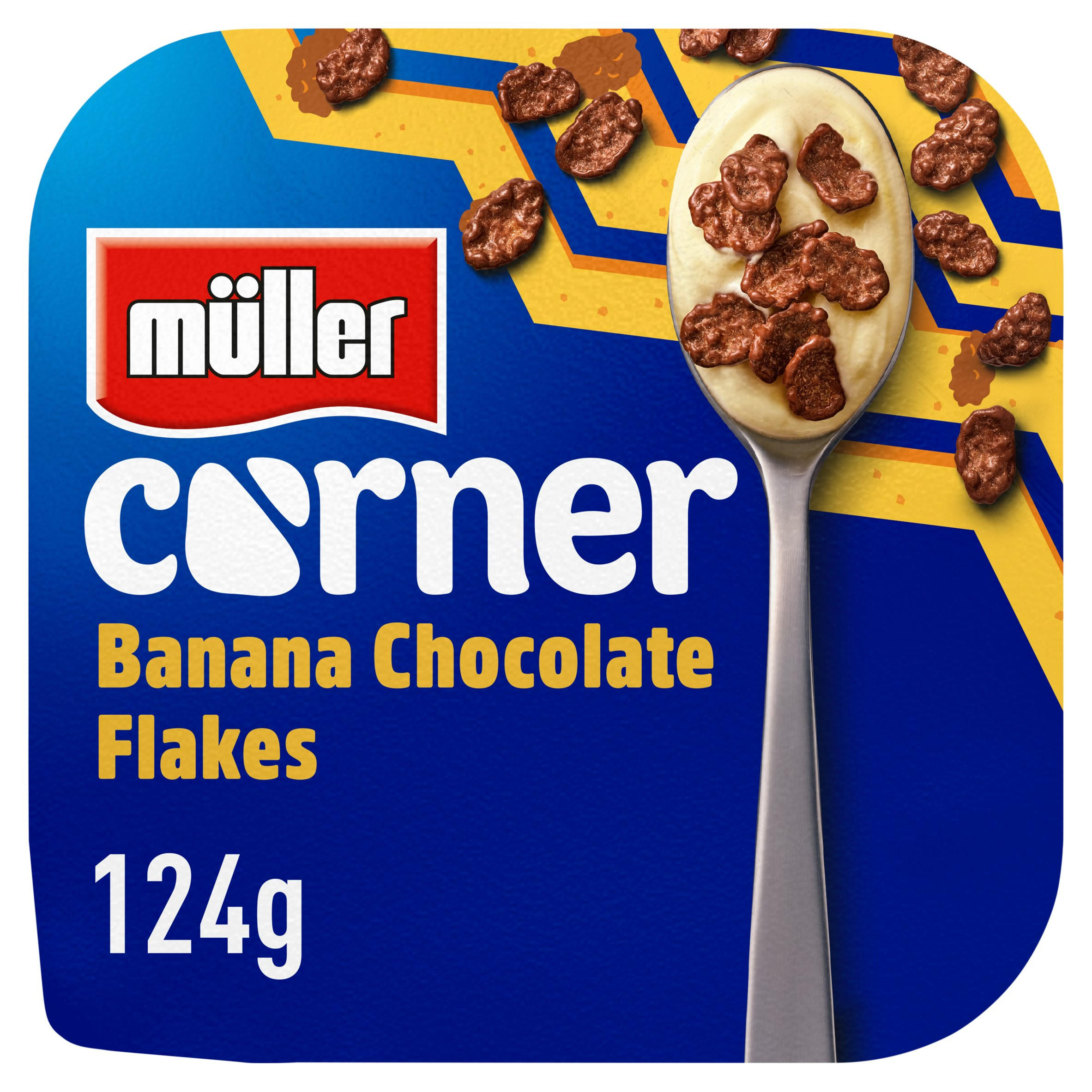 Muller Corner Banana Yogurt with Chocolate Flakes