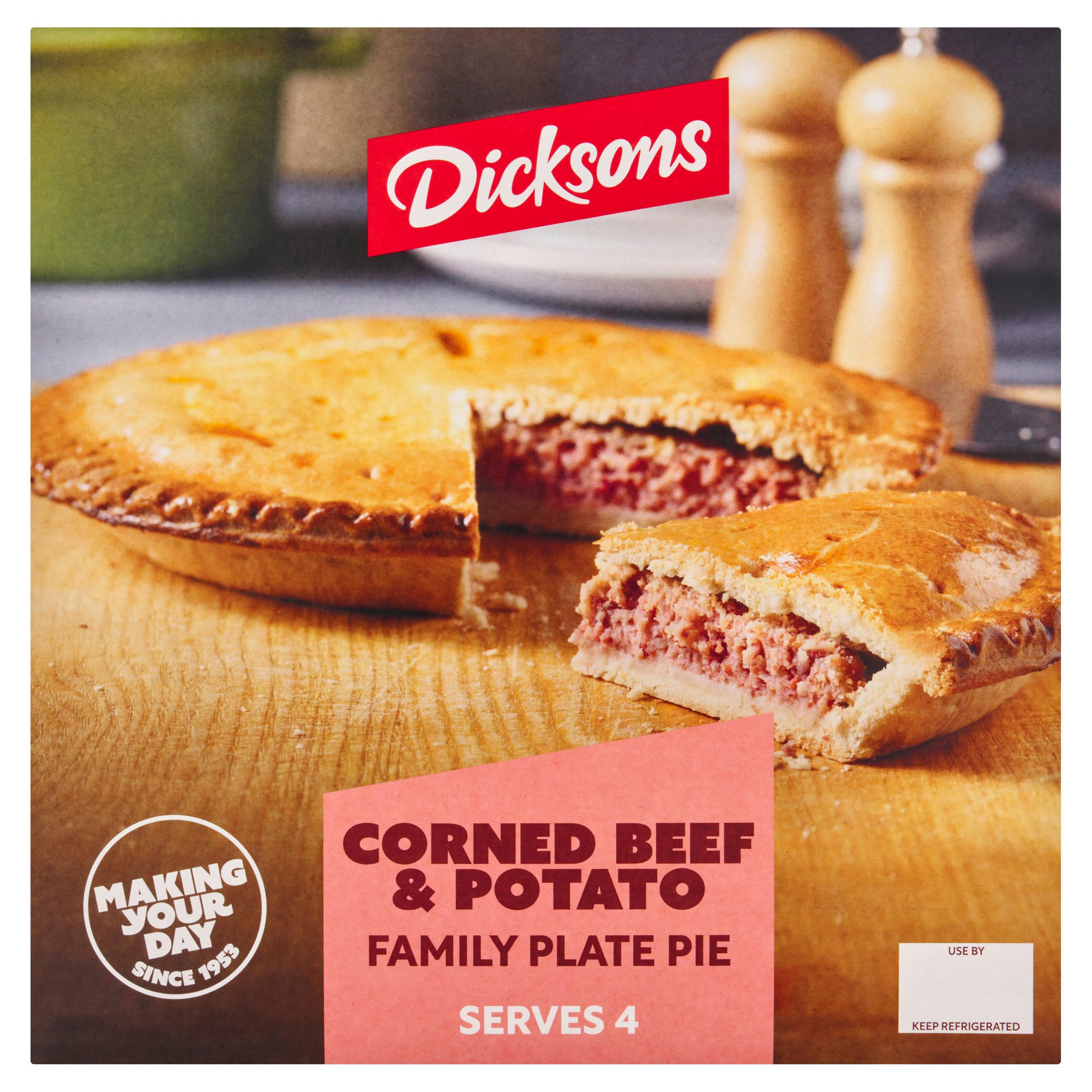 Dicksons Corned Beef & Potato Family Plate Pie 720g