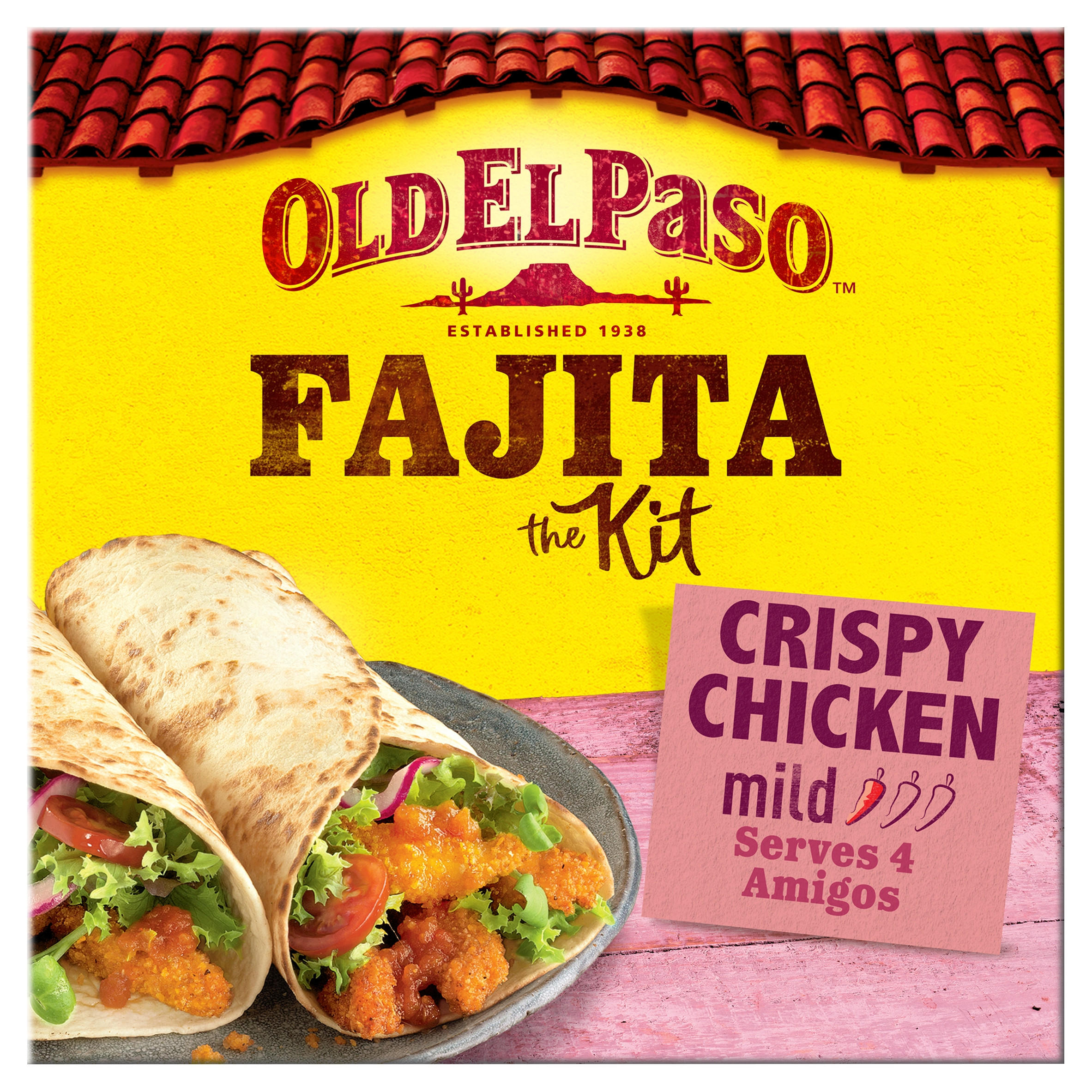 Old El Paso Crispy Chicken Fajita Kit 555g