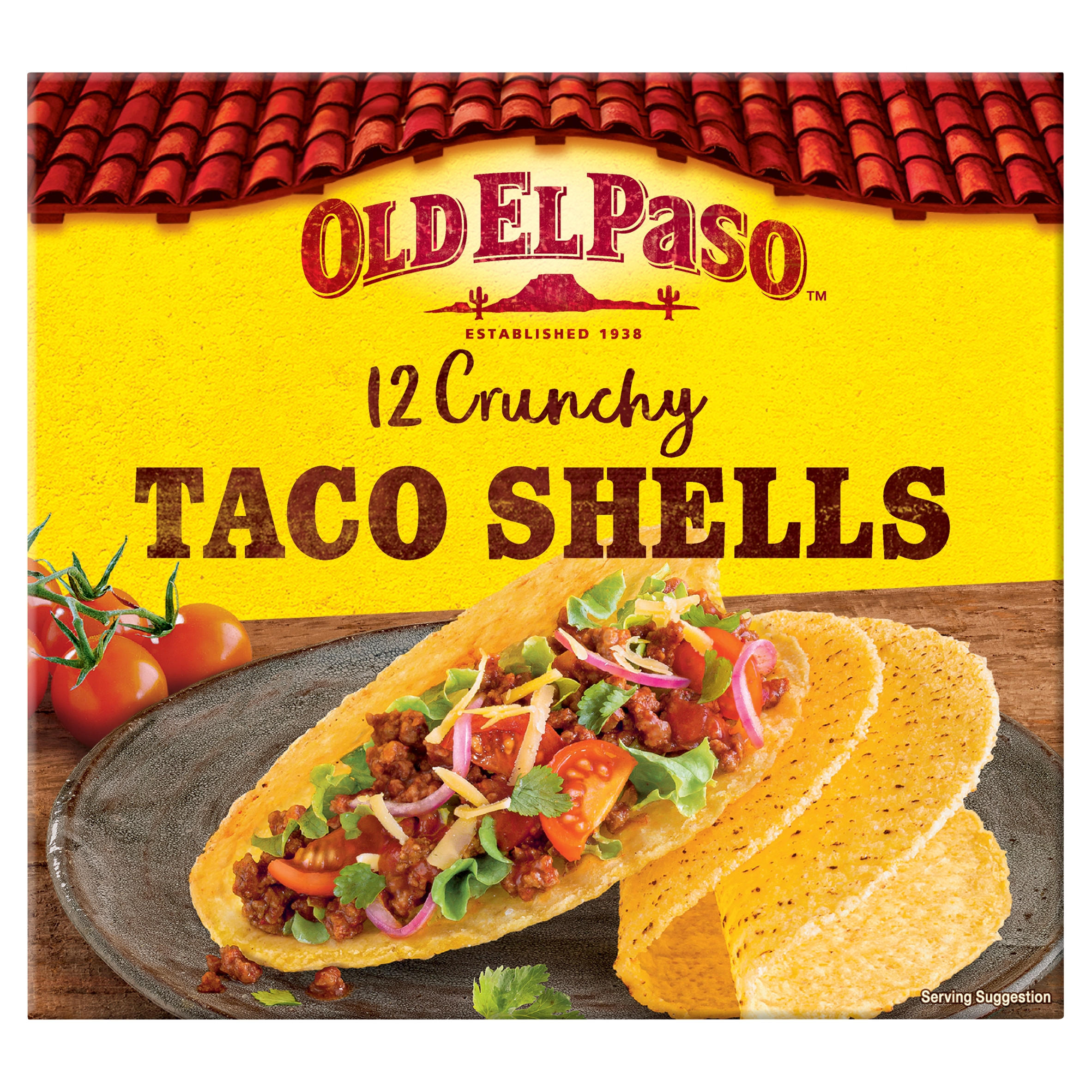 Old El Paso 12 Crunchy Taco Shells 156g