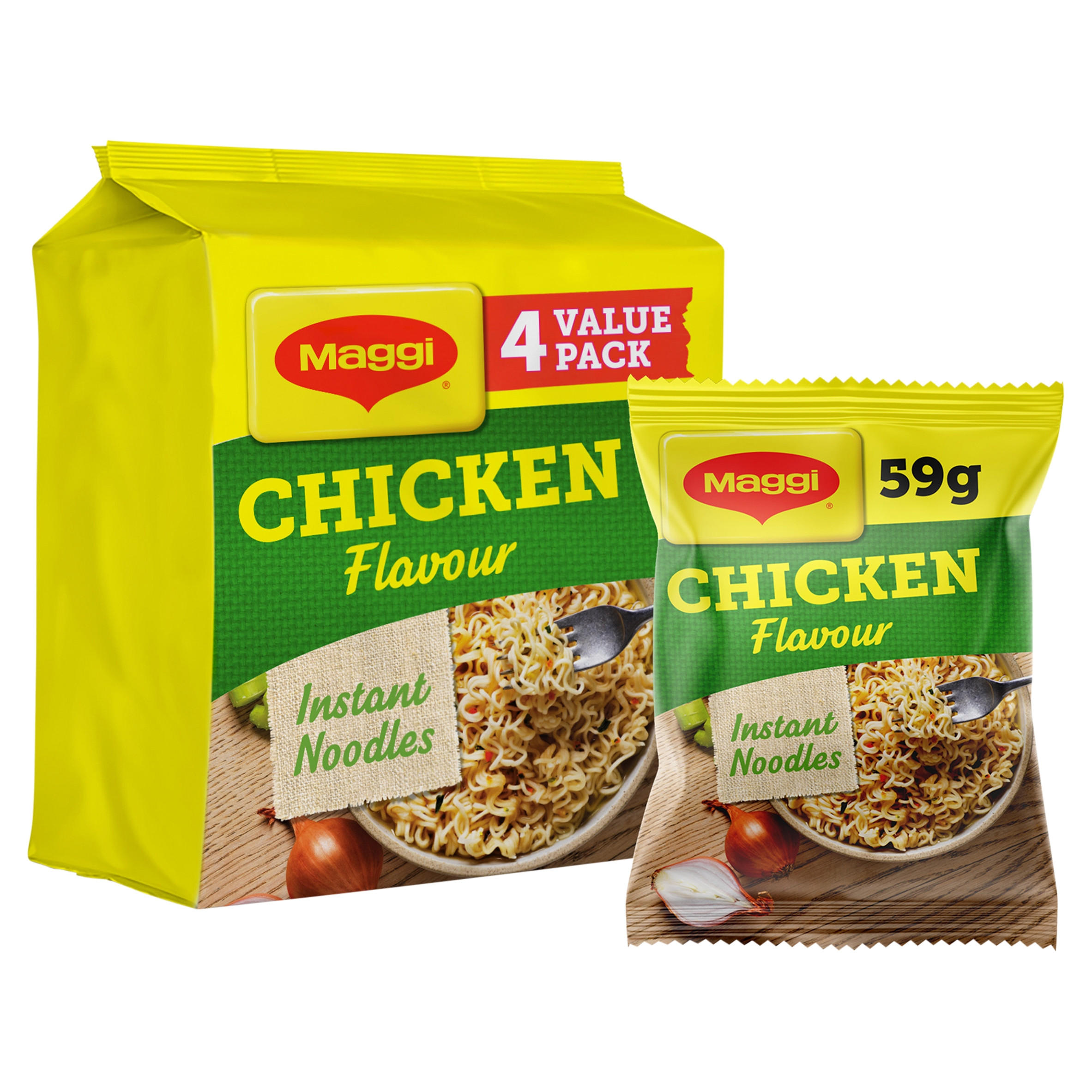 MAGGI 3 Minute Instant Noodles Chicken Flavour 4 x 59g