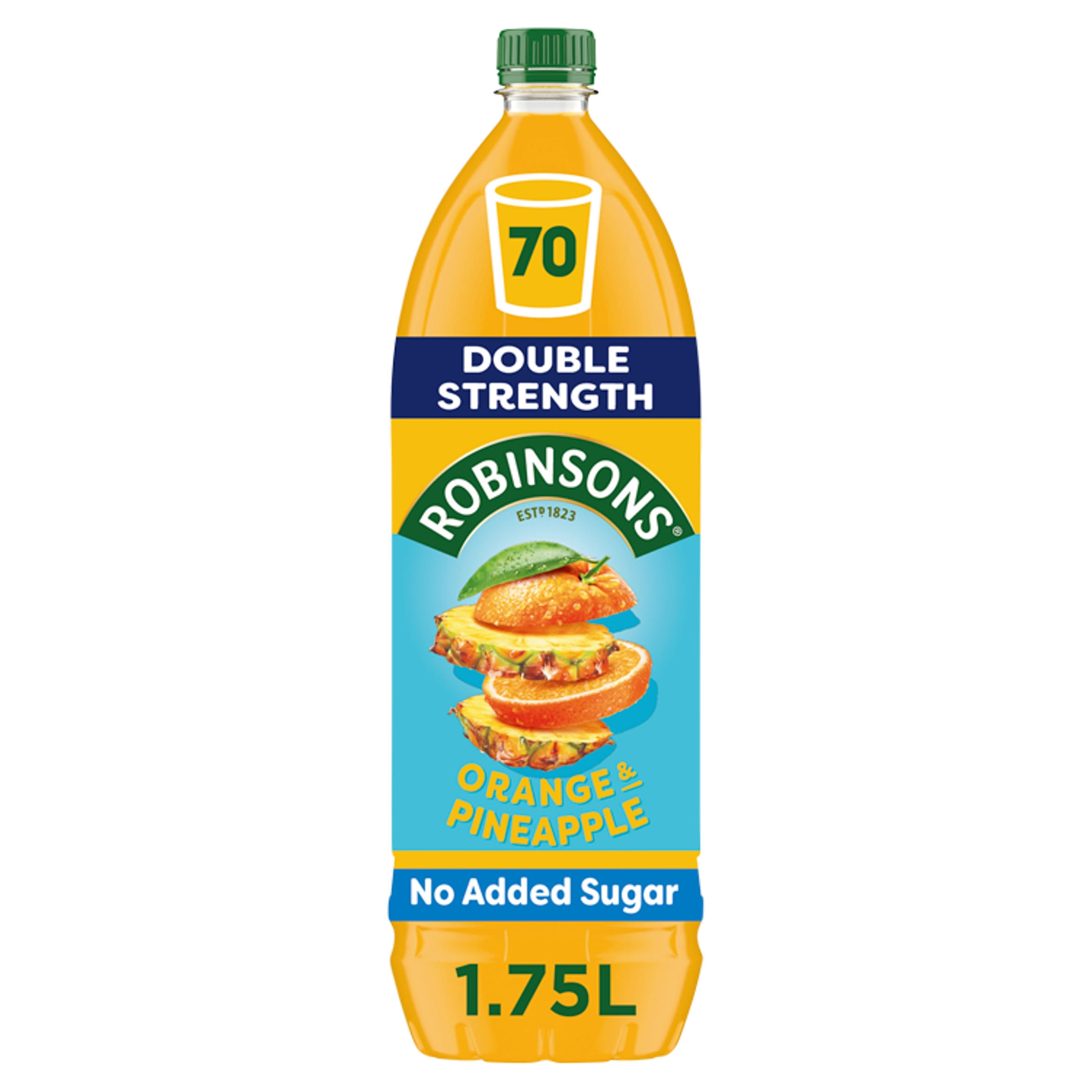 Robinsons Double Strength Orange & Pineapple No Added Sugar Squash 1.75L