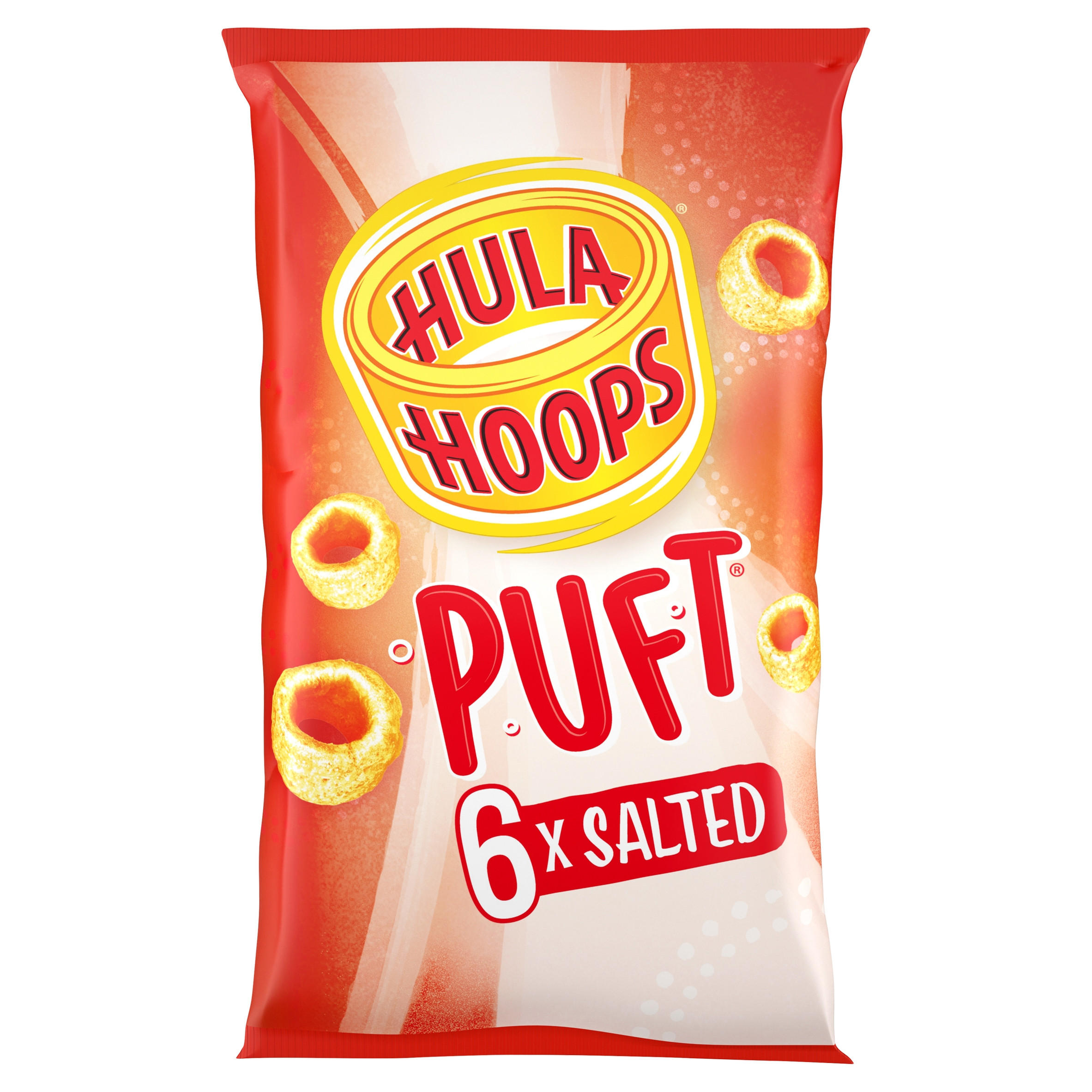 Hula Hoops Puft Salted Multipack Crisps 6 Pack