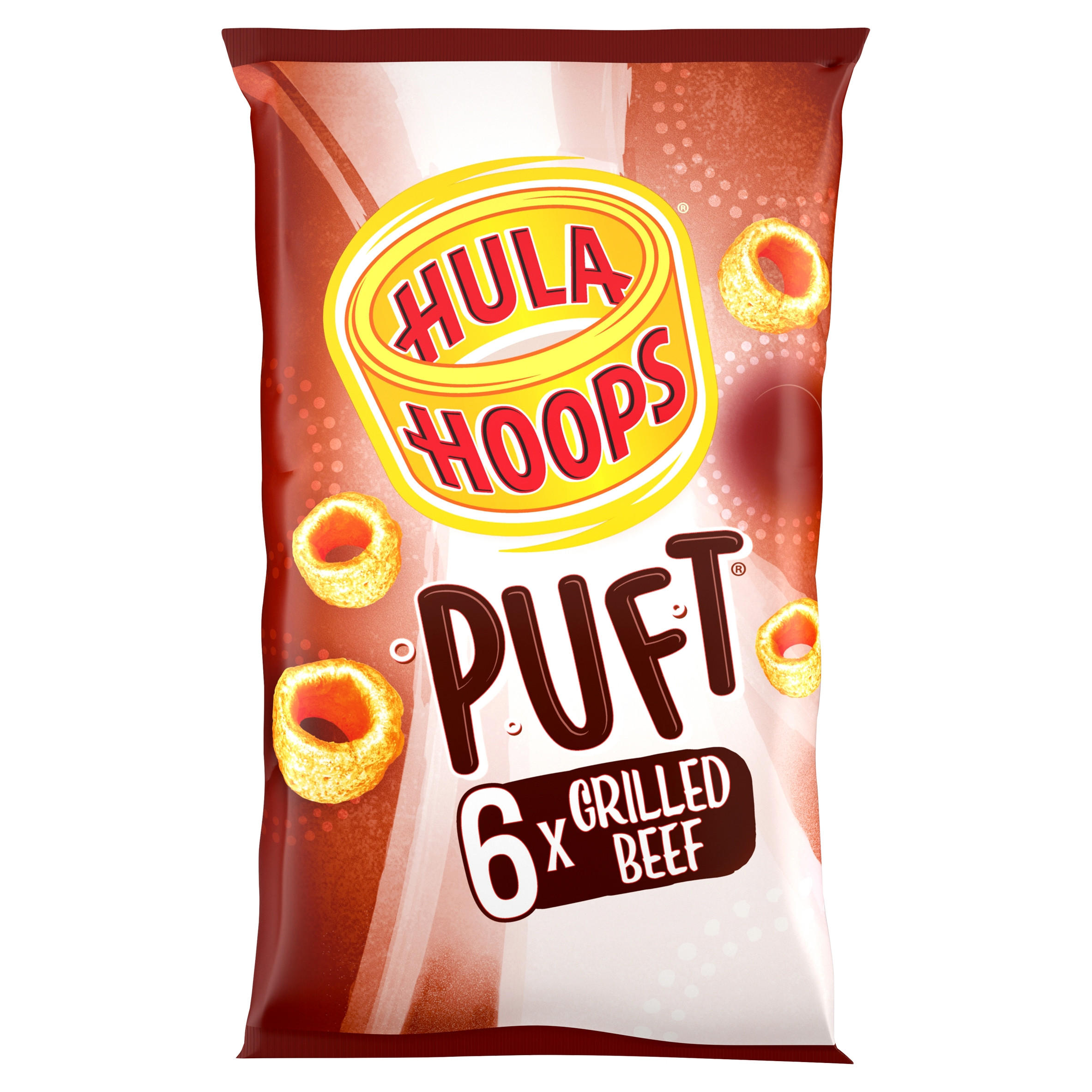 Hula Hoops Puft Beef Multipack Crisps 6 Pack