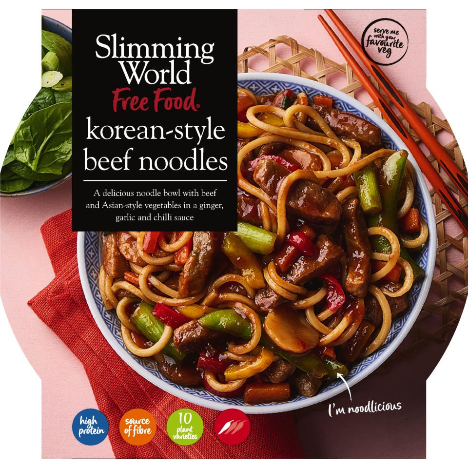 Slimming World korean-style beef noodles 550g