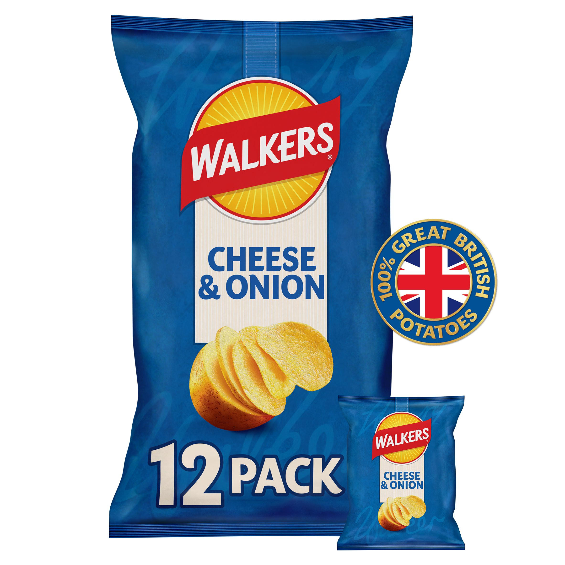 Walkers Cheese & Onion Multipack Crisps