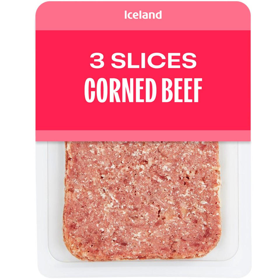 Iceland 3 Slices (approx.) Corned Beef 75g