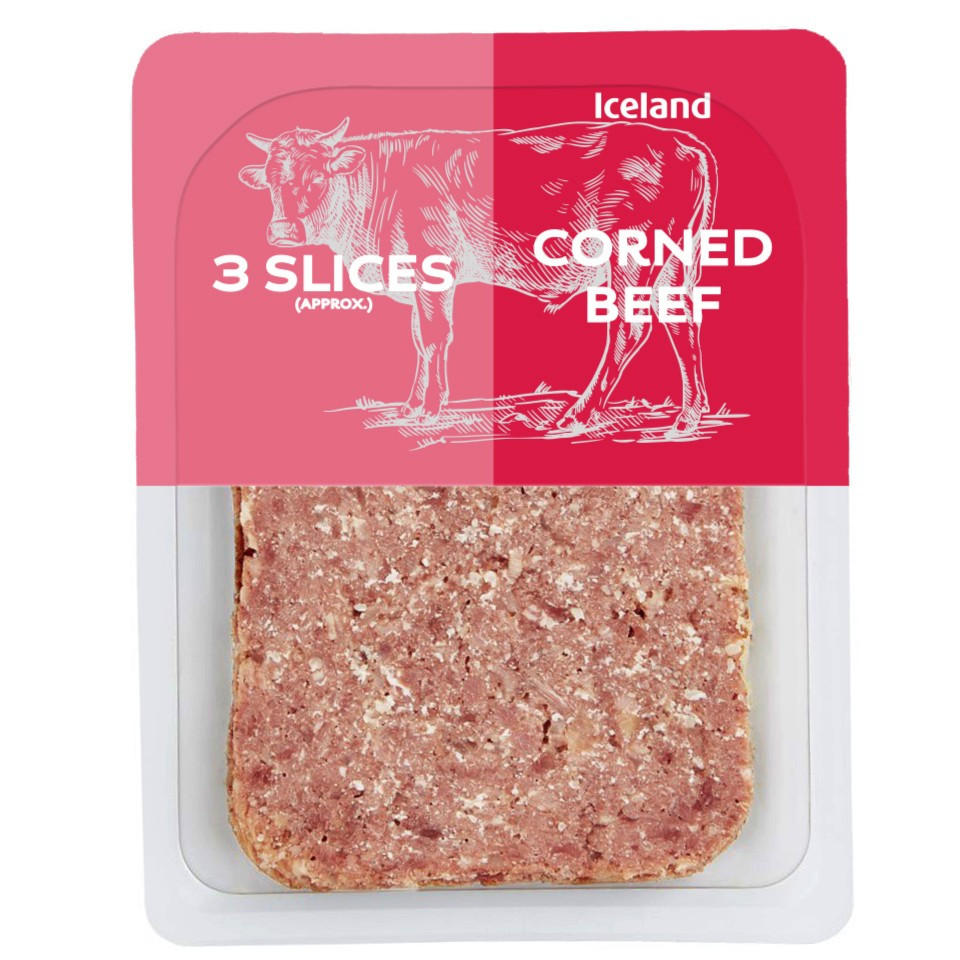 Iceland 3 Slices (approx.) Corned Beef 75g