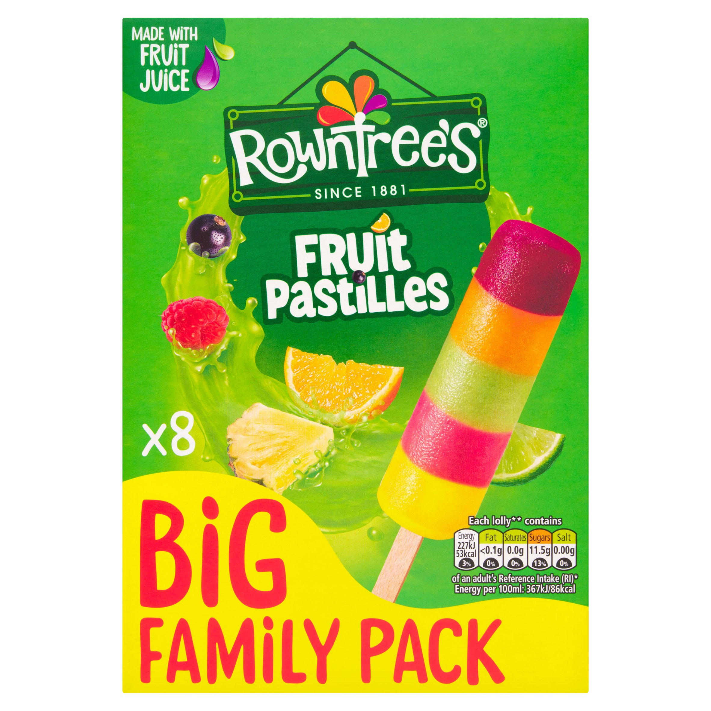 Rowntree's Fruit Pastilles 8 x 65ml (520ml)
