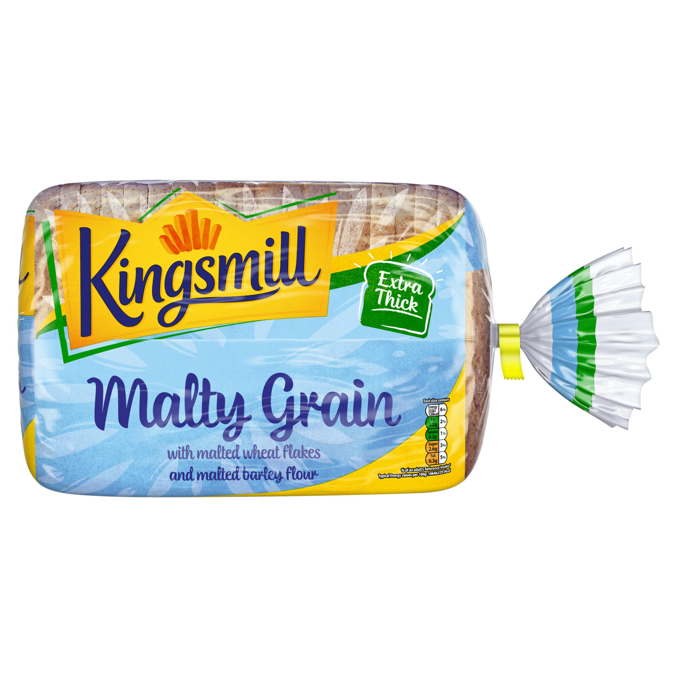 Kingsmill Malty Grain with Malted Wheat Flakes and Malted Barley Flour 800g