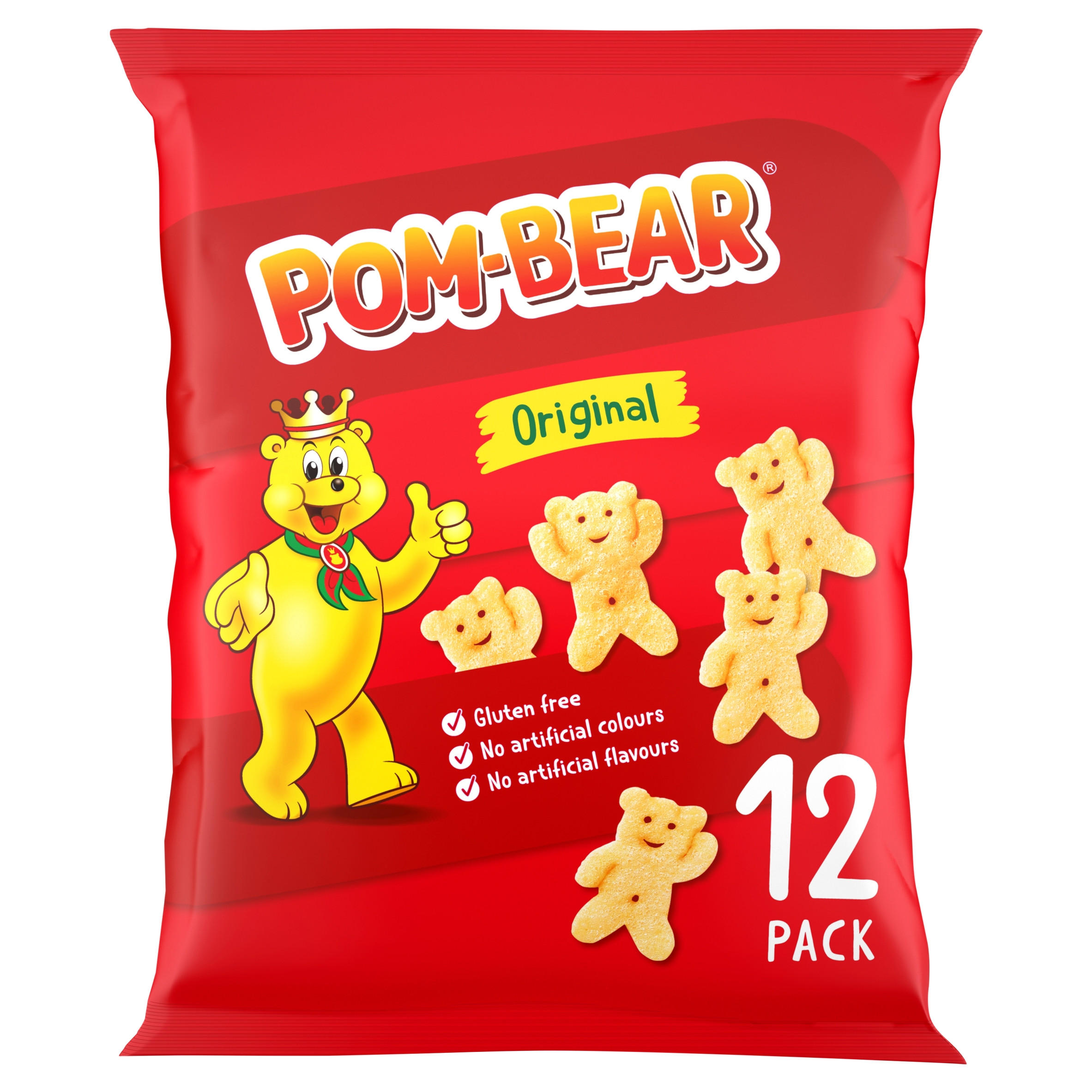 Pom-Bear Original Multipack Crisps 12 Pack