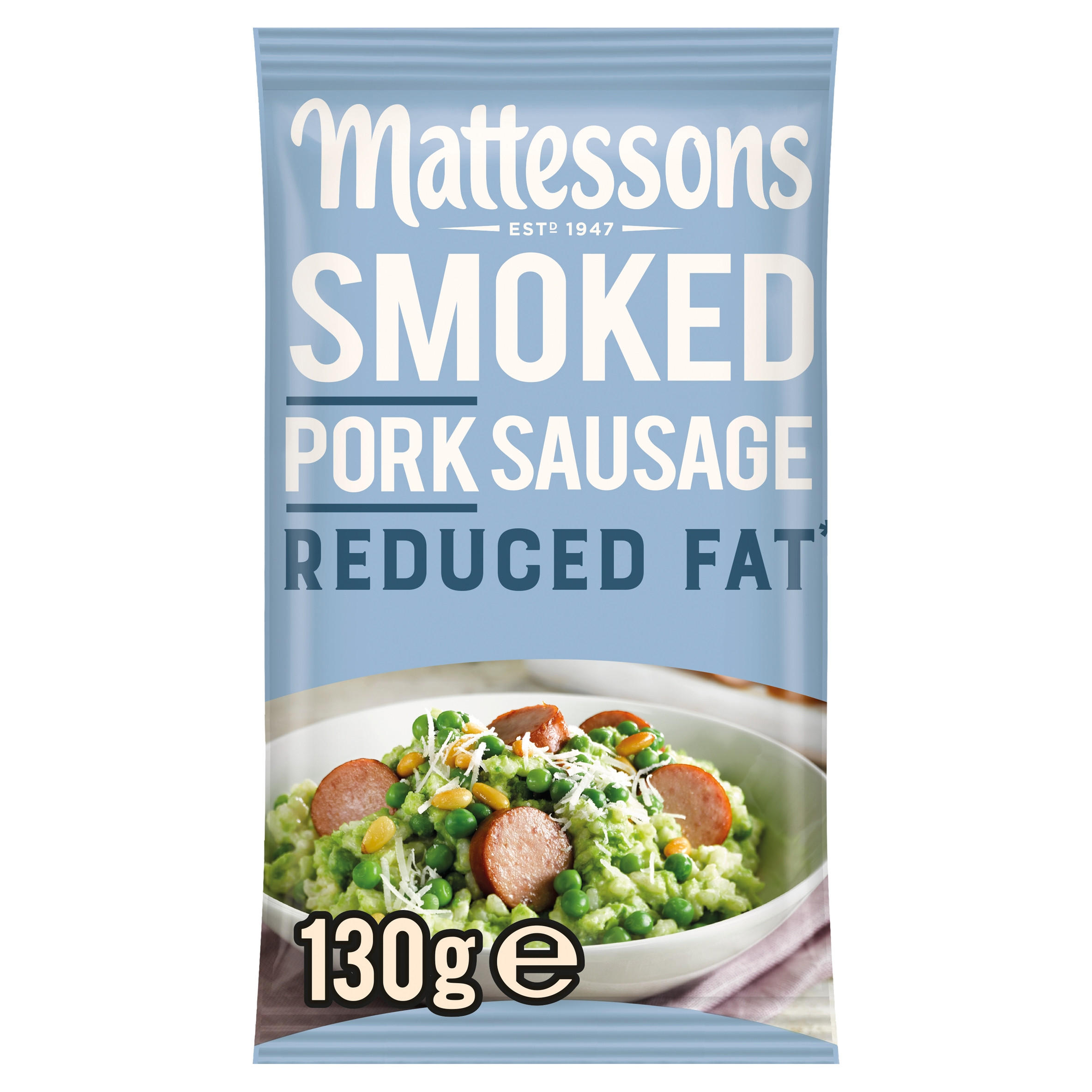 Mattessons Smoked Pork Sausage Reduced Fat 130g