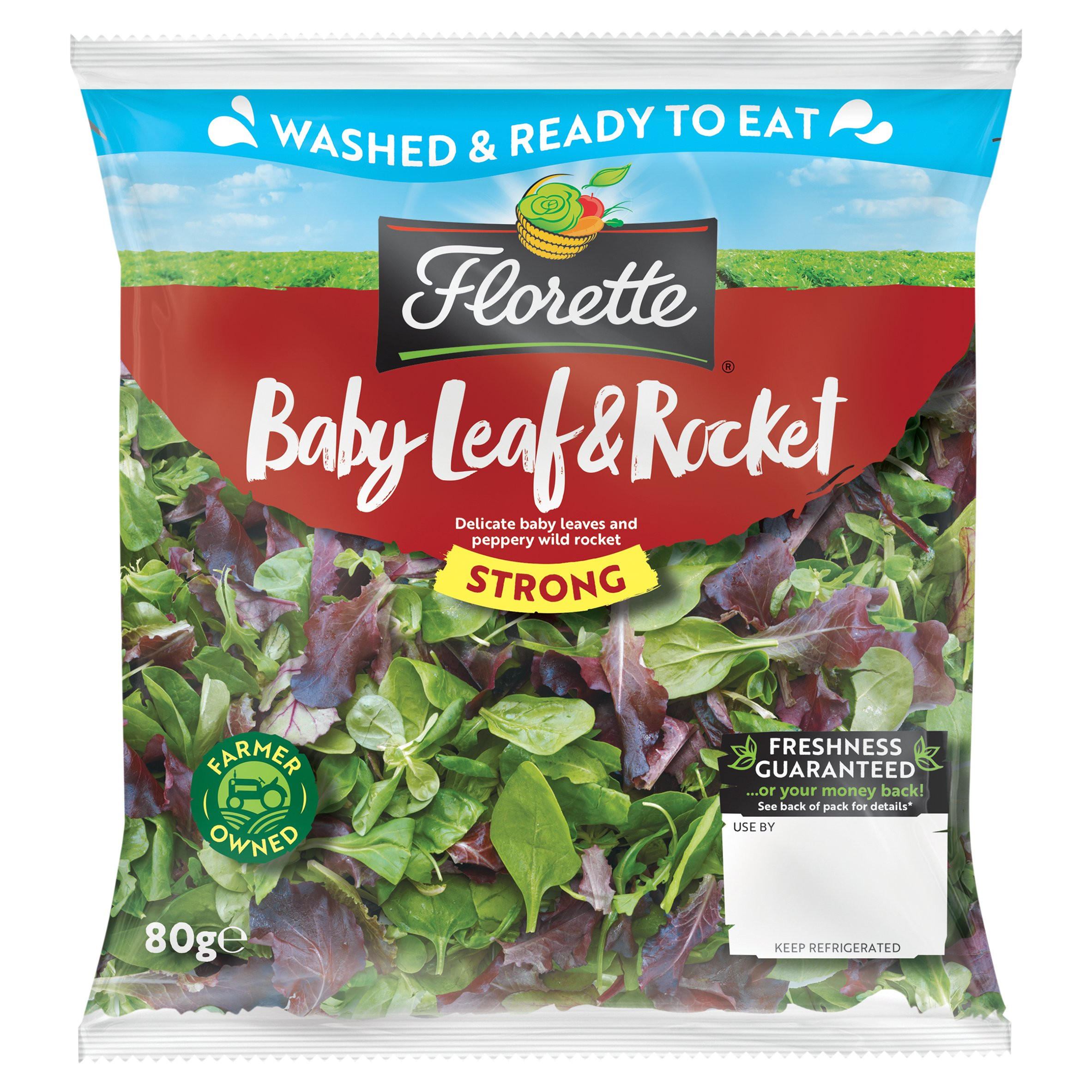 Florette Baby Leaf & Rocket Salad 80g