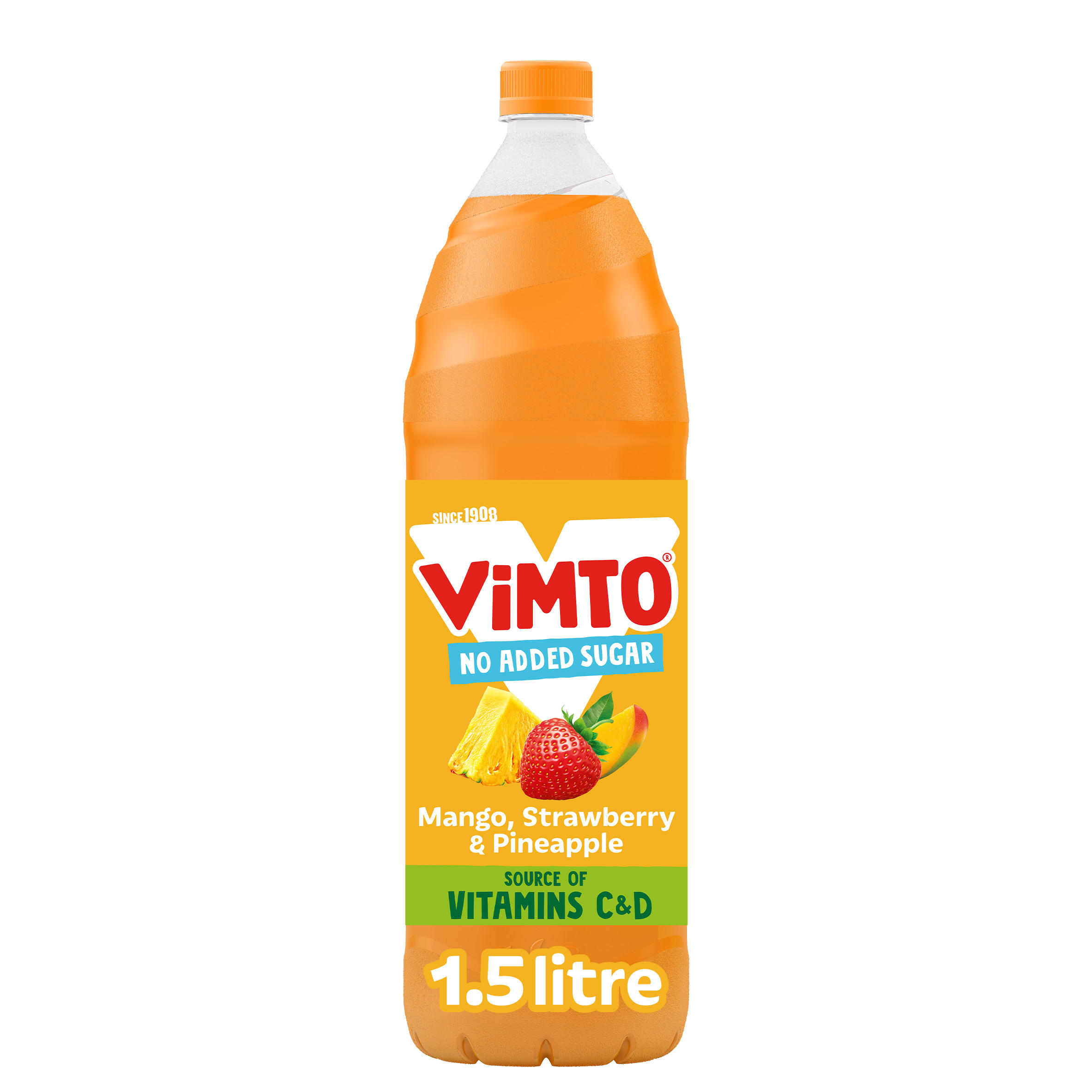 Vimto Mango, Strawberry & Pineapple Real Fruit Squash 1.5 Litre