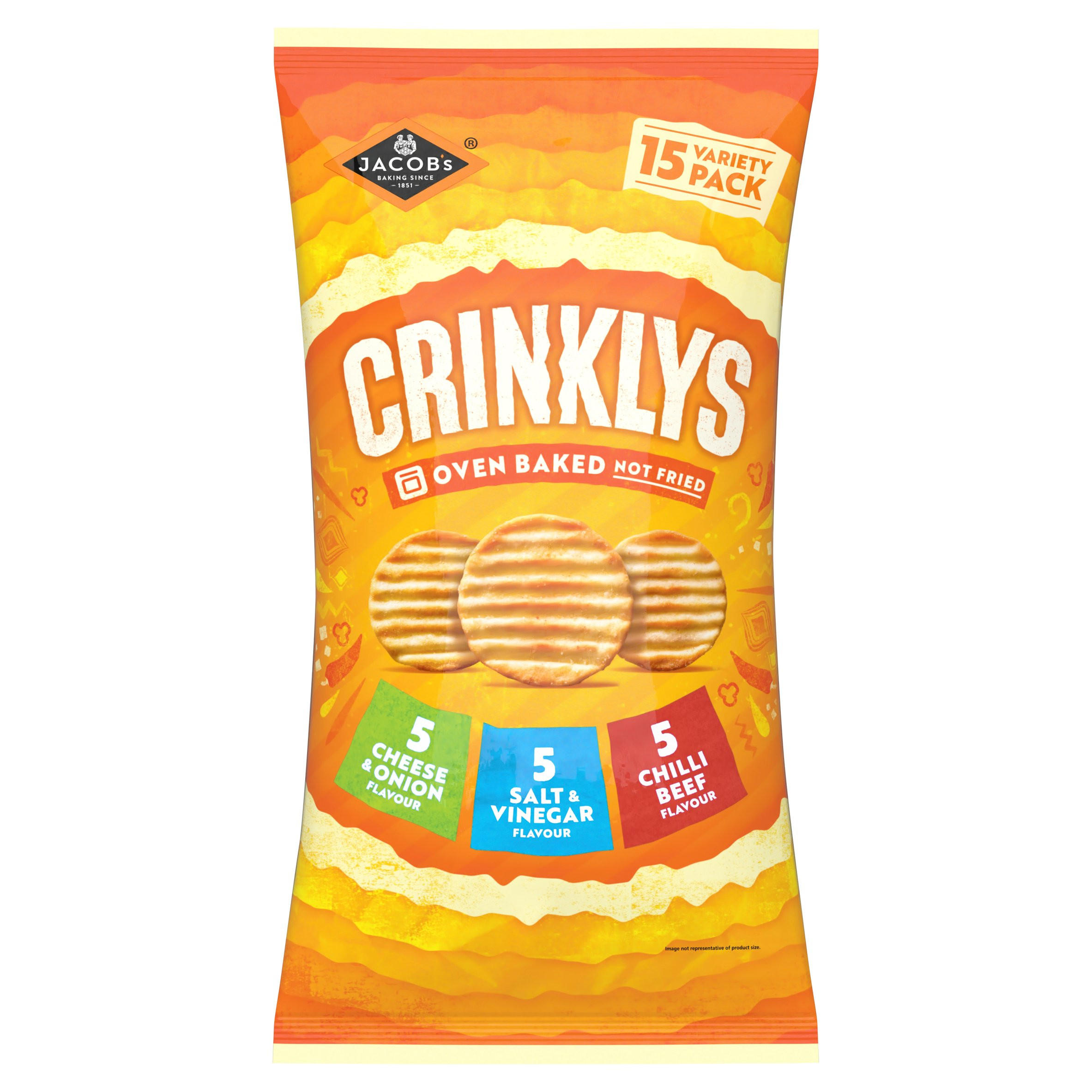 Jacob's Crinklys Variety Pack 15 x 23g (345g)