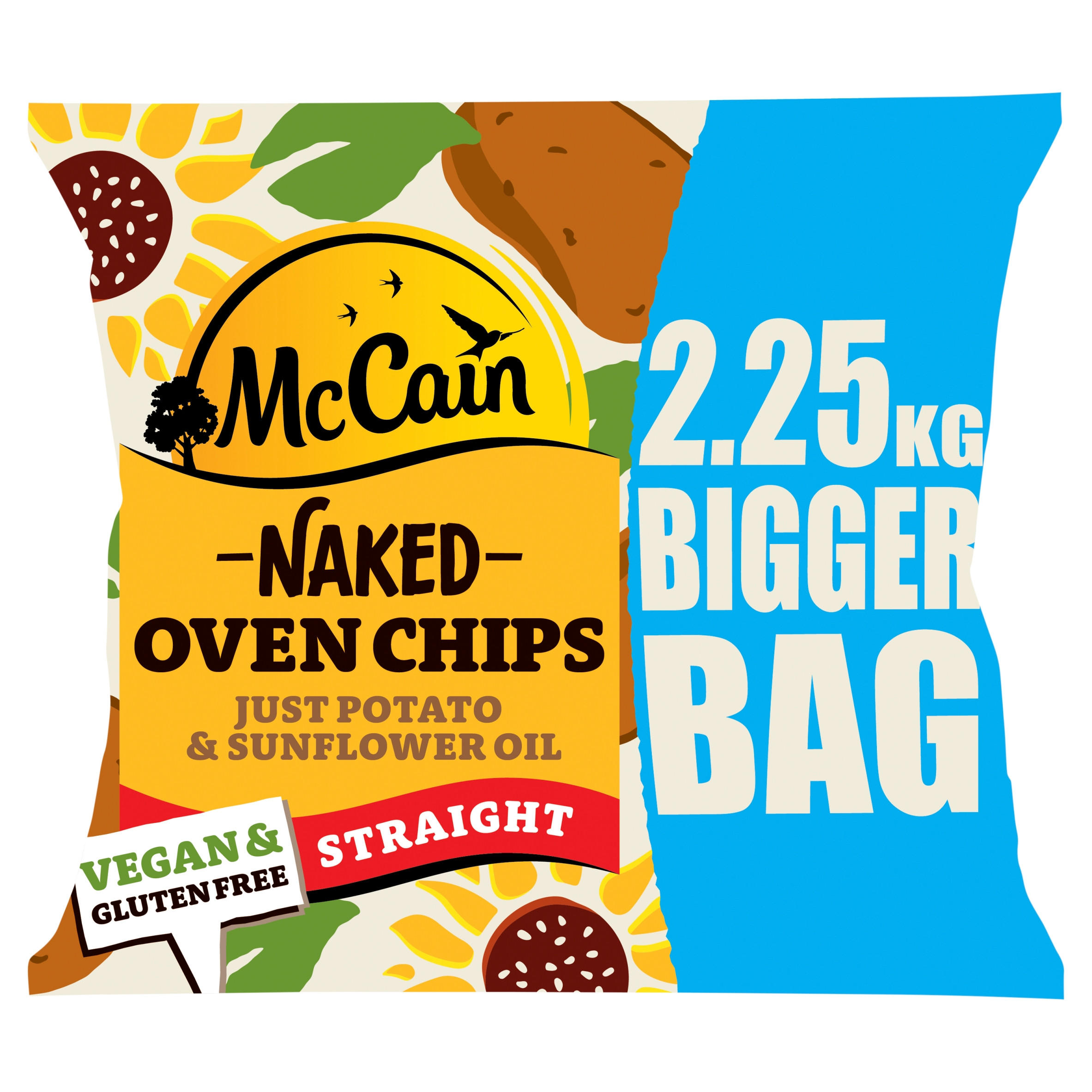 McCain Naked Oven Chips Straight Cut 2.25Kg