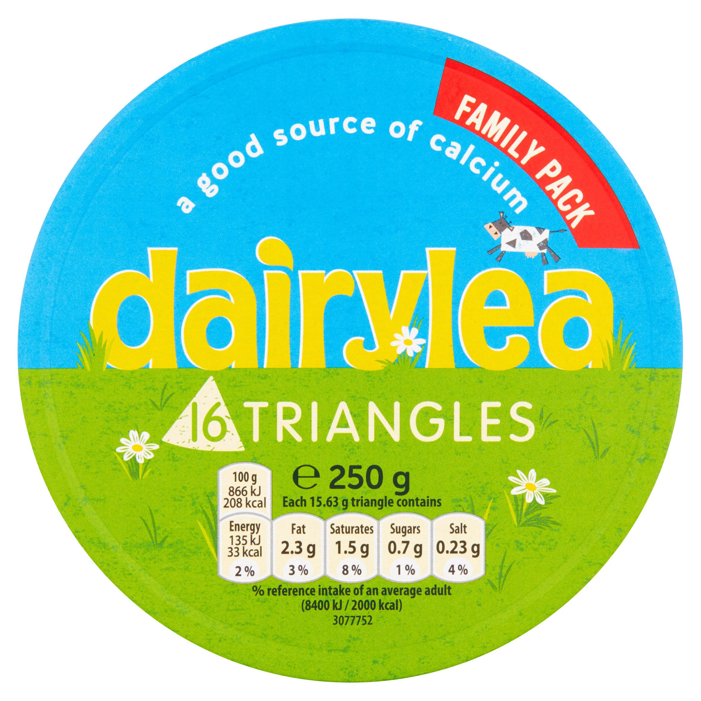 Dairylea Cheese Spread Triangles 16 pack Multipack 250 g