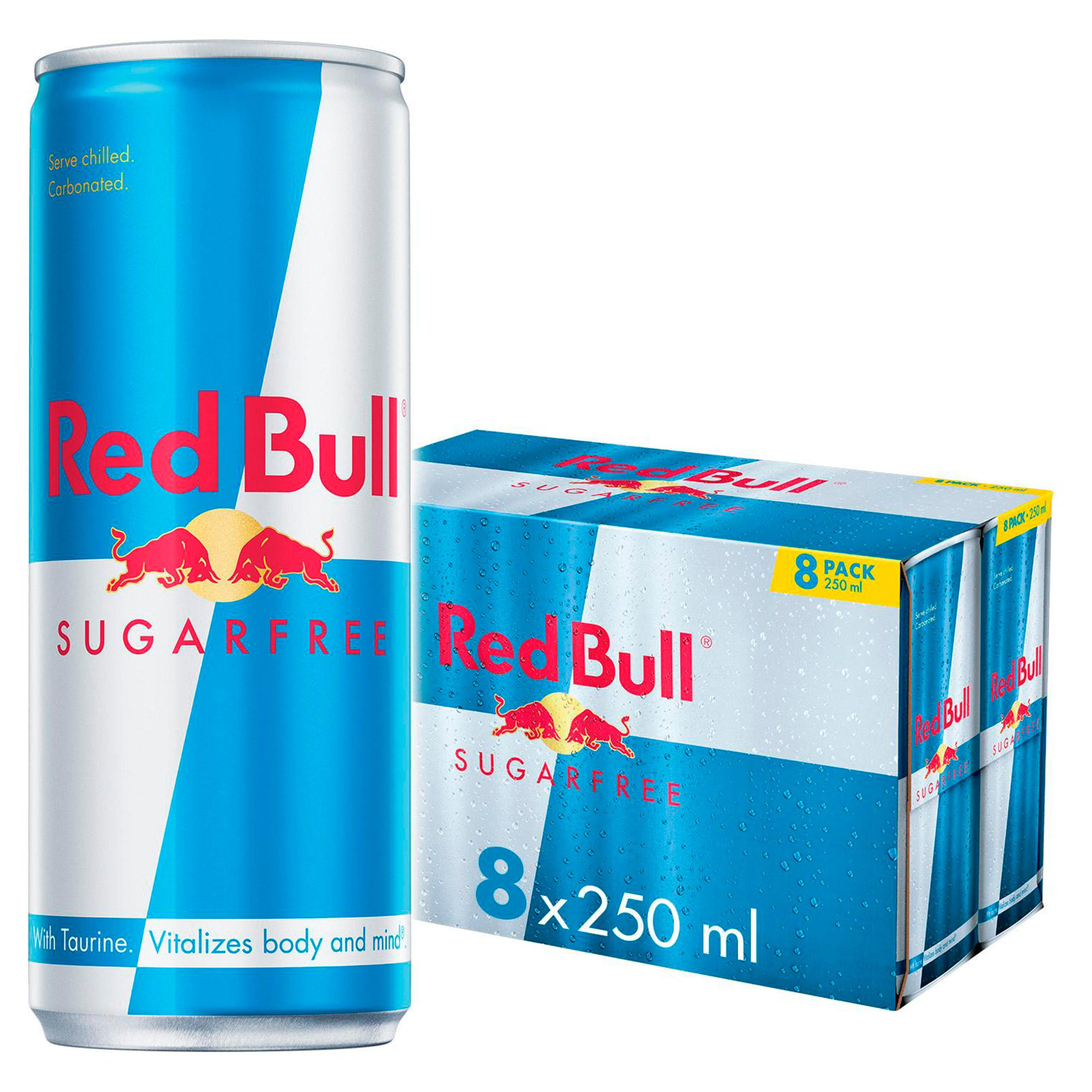 Red Bull Energy Drink Sugar Free 250ml x 8