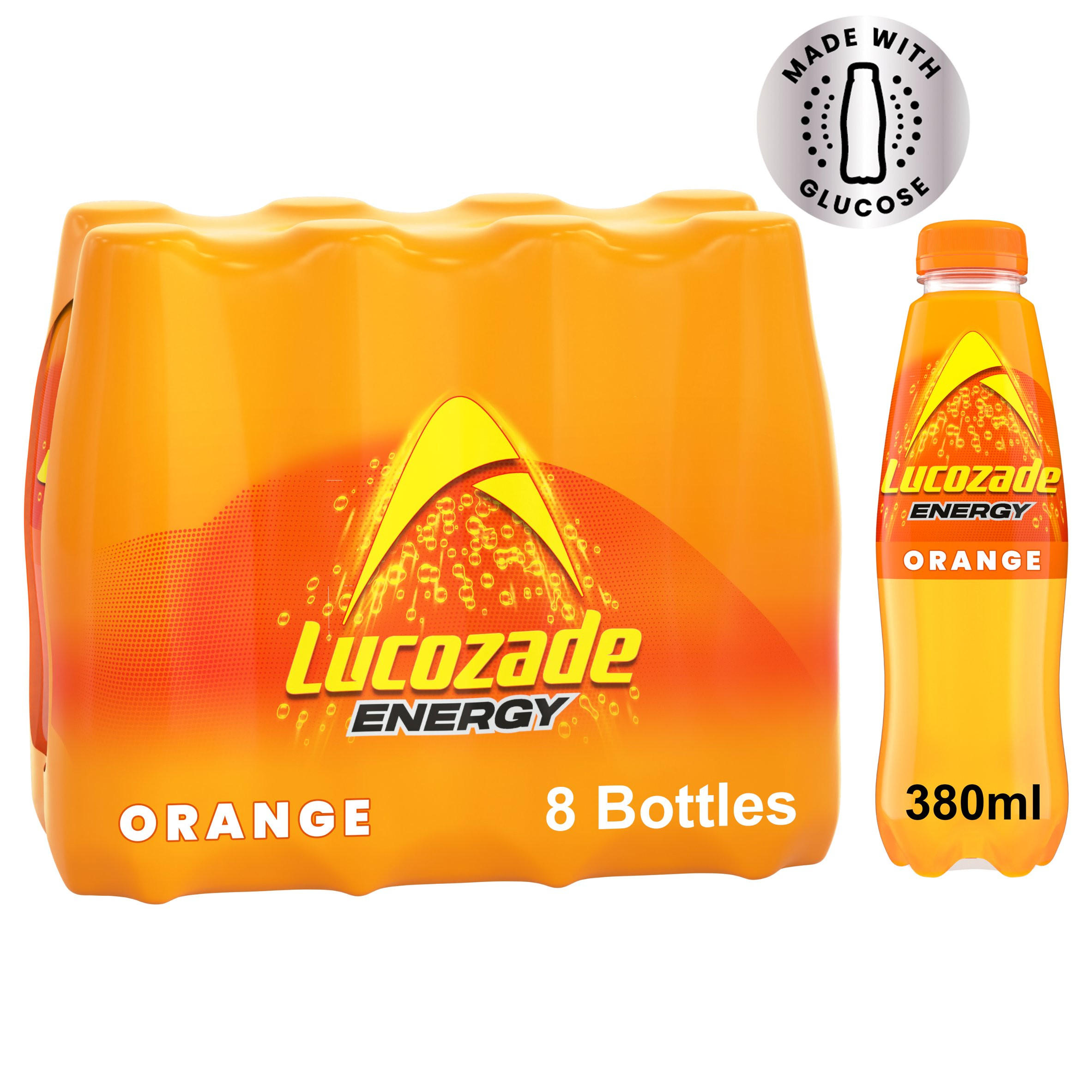 Lucozade Energy Orange 8 x 380ml Multipack