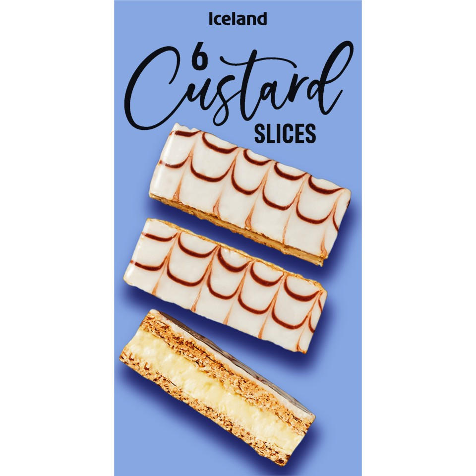 Iceland 6 Custard Slices 210g