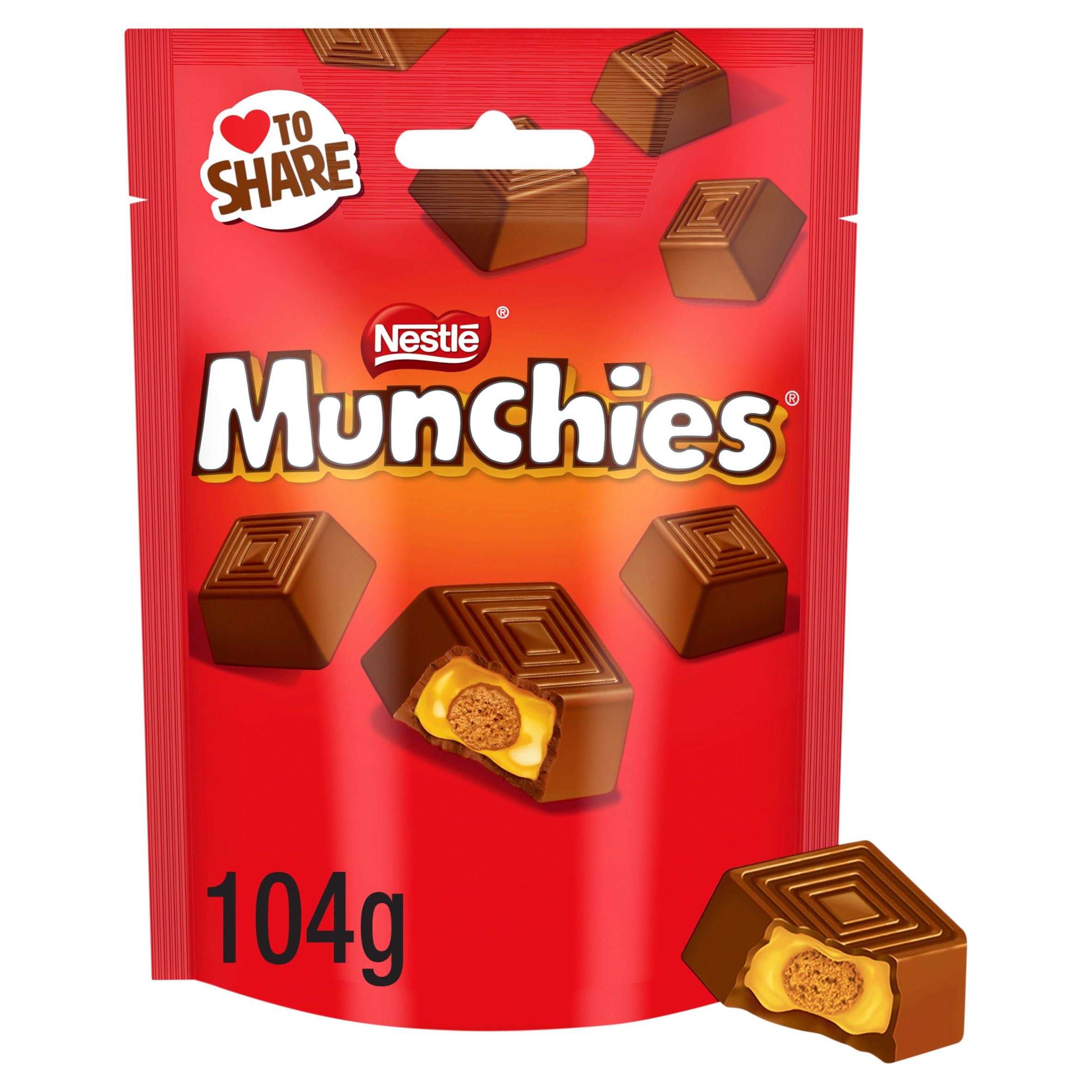 Munchies Milk Chocolate & Caramel Sharing Bag 104g