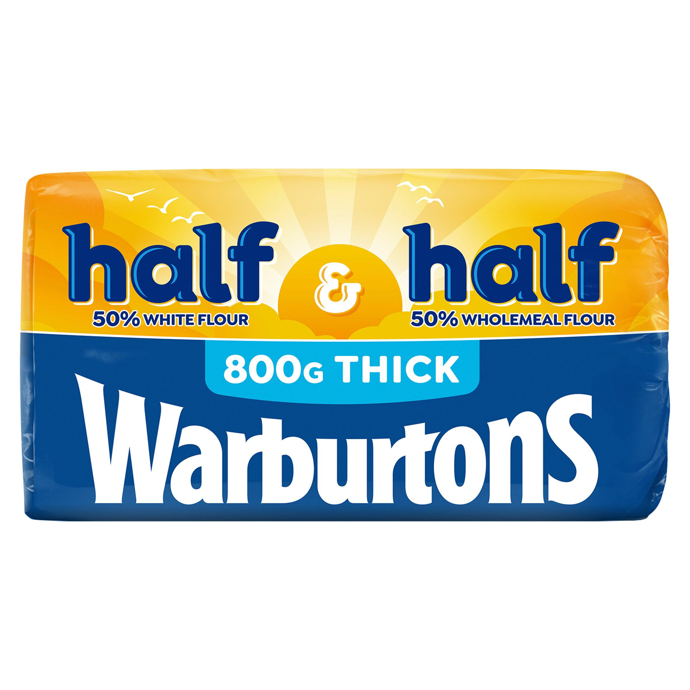 Warburtons Half & Half Thick 800g