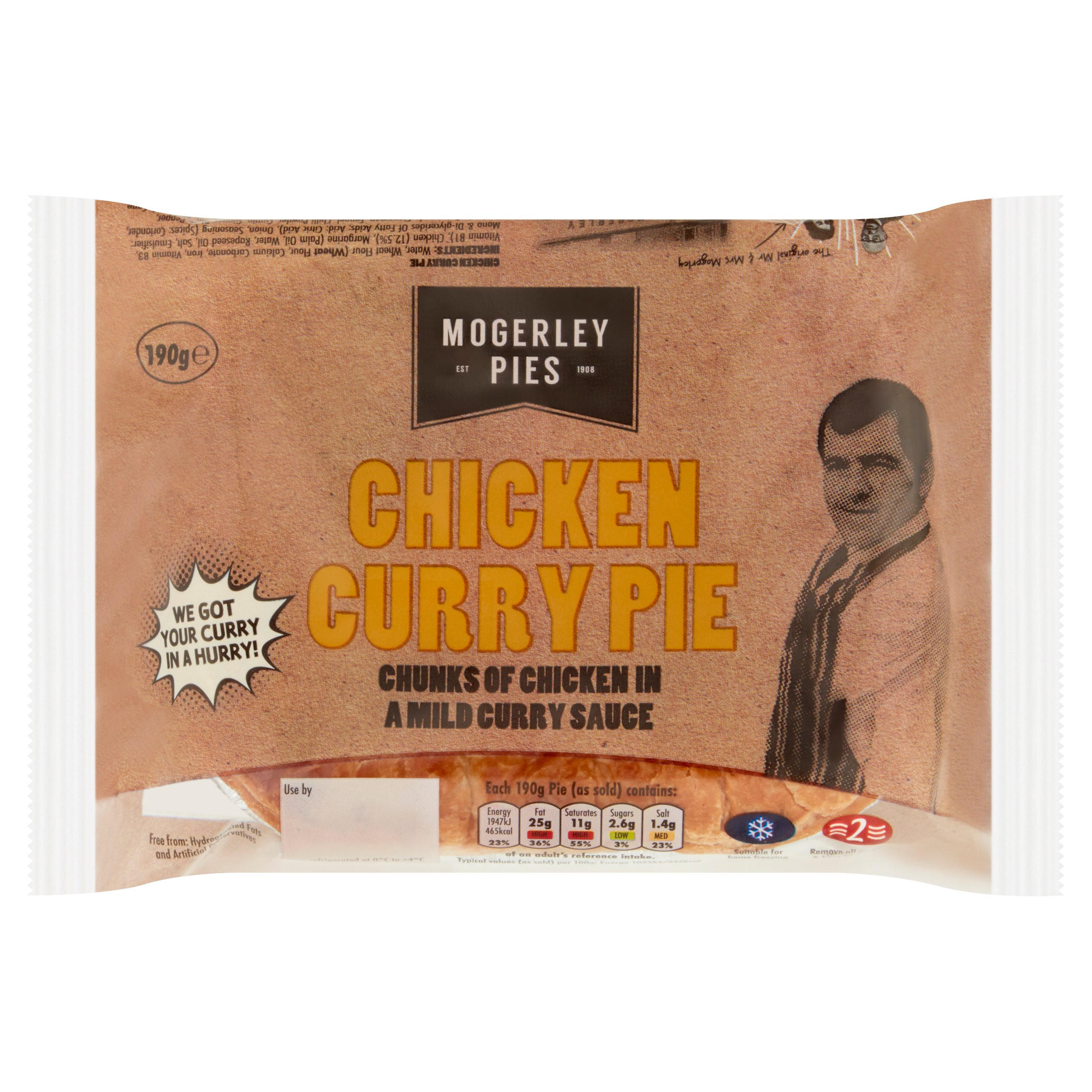 Mogerley Pies Chicken Curry Pie 190g