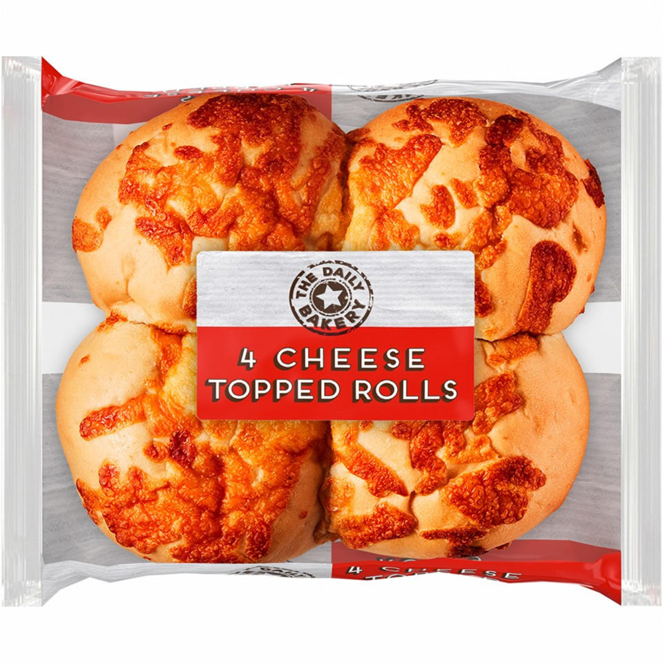 The Daily Bakery 4 Cheese Topped Rolls