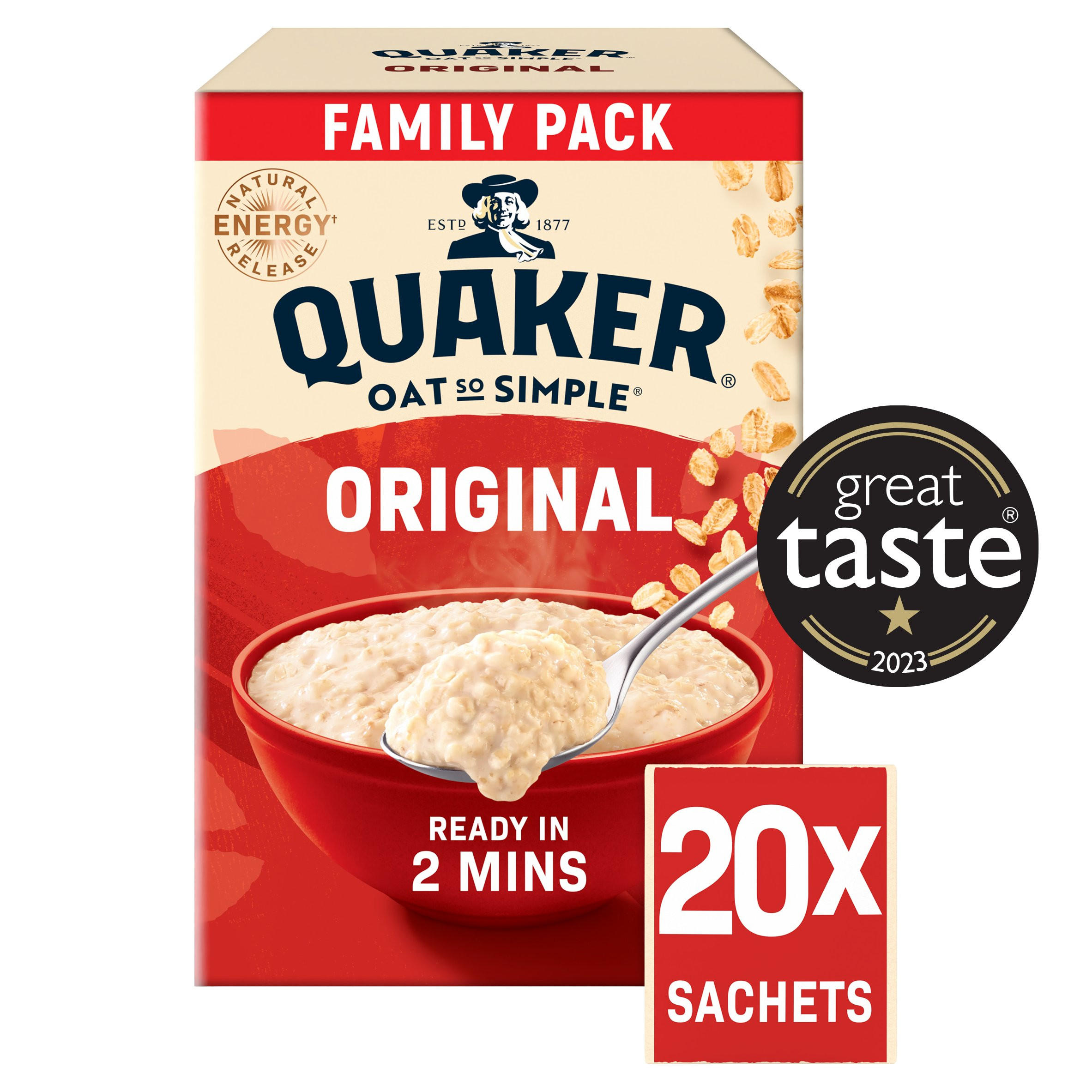 Quaker Oat So Simple Original Big Pack Porridge Sachets 20 x 27g