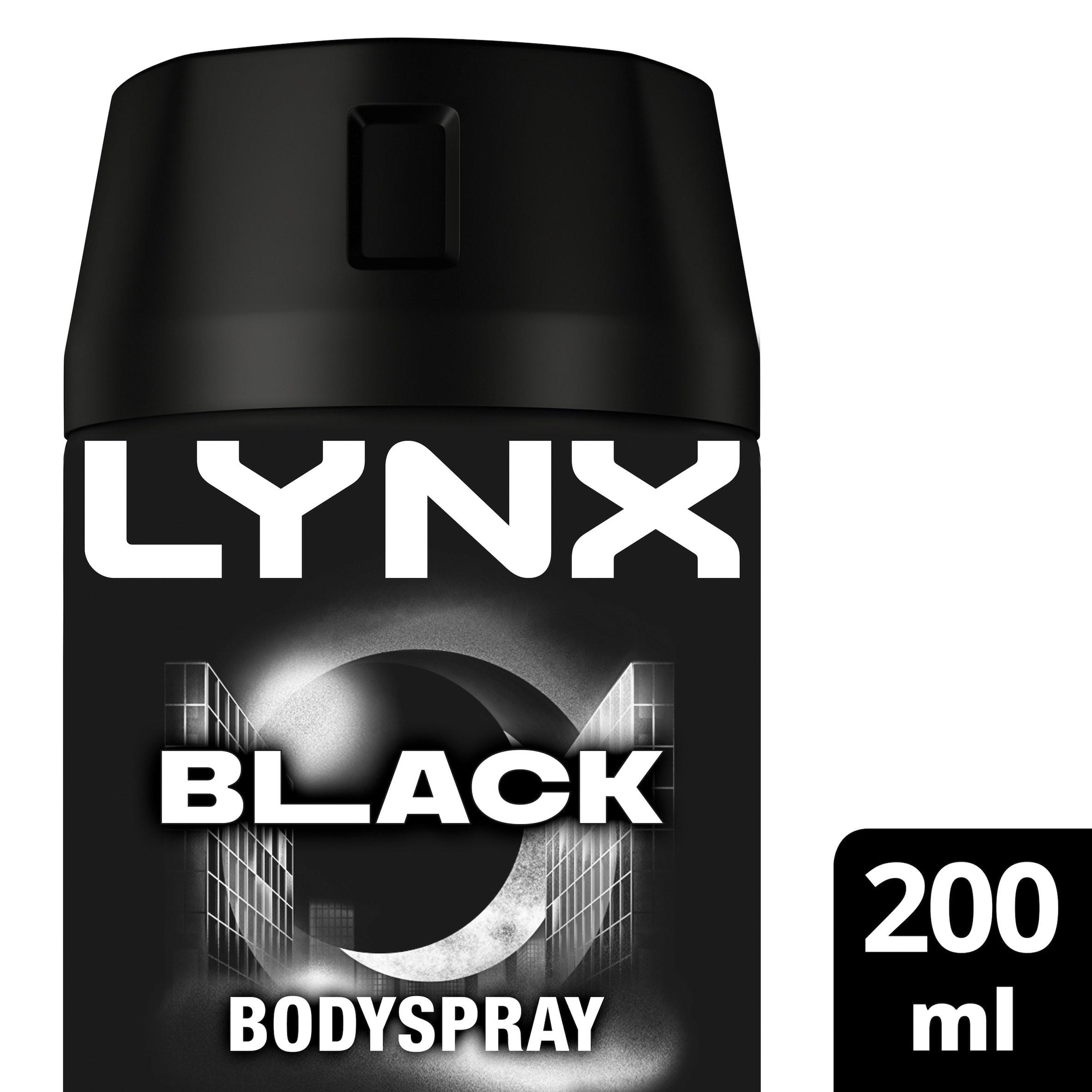 Lynx Aerosol Body Spray Black 200 ml