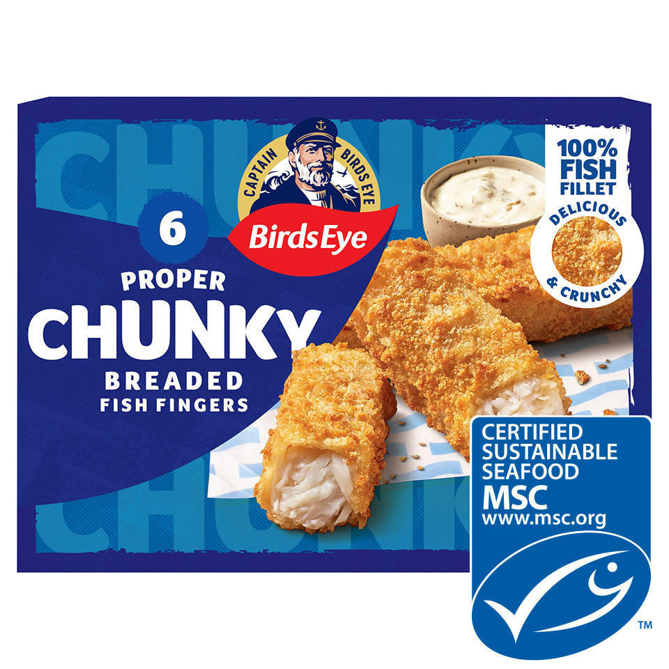 Birds Eye 6 Chunky Breaded Fish Fingers 360g
