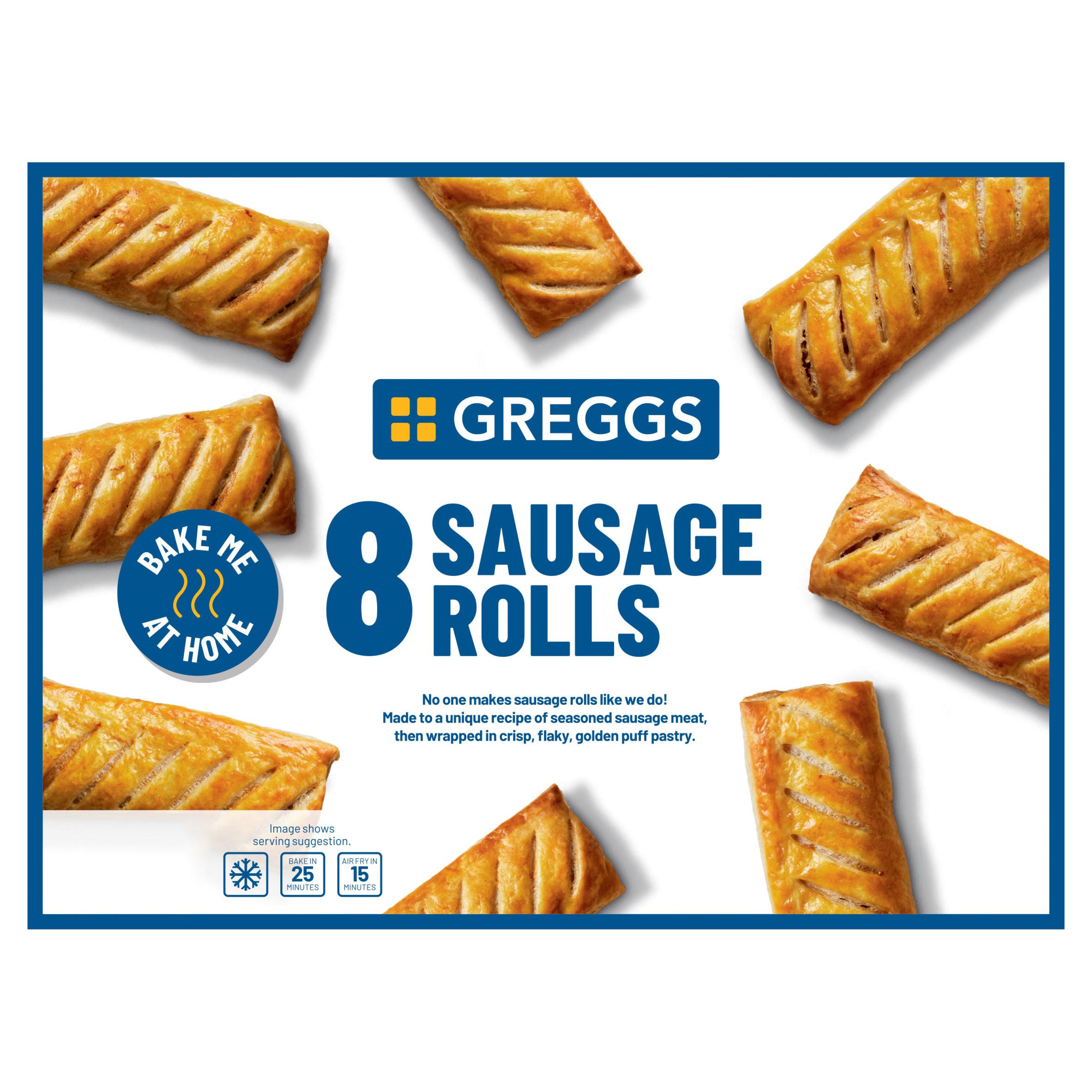 Greggs 8 Sausage Rolls 854g