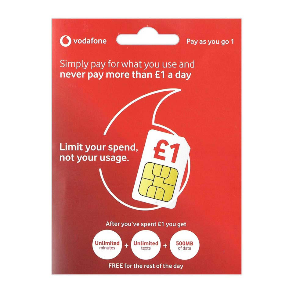 Vodafone PAYG Trio SIM