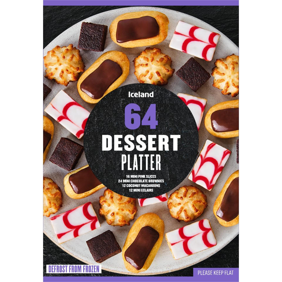 Iceland 64 (approx) Dessert Platter 739g