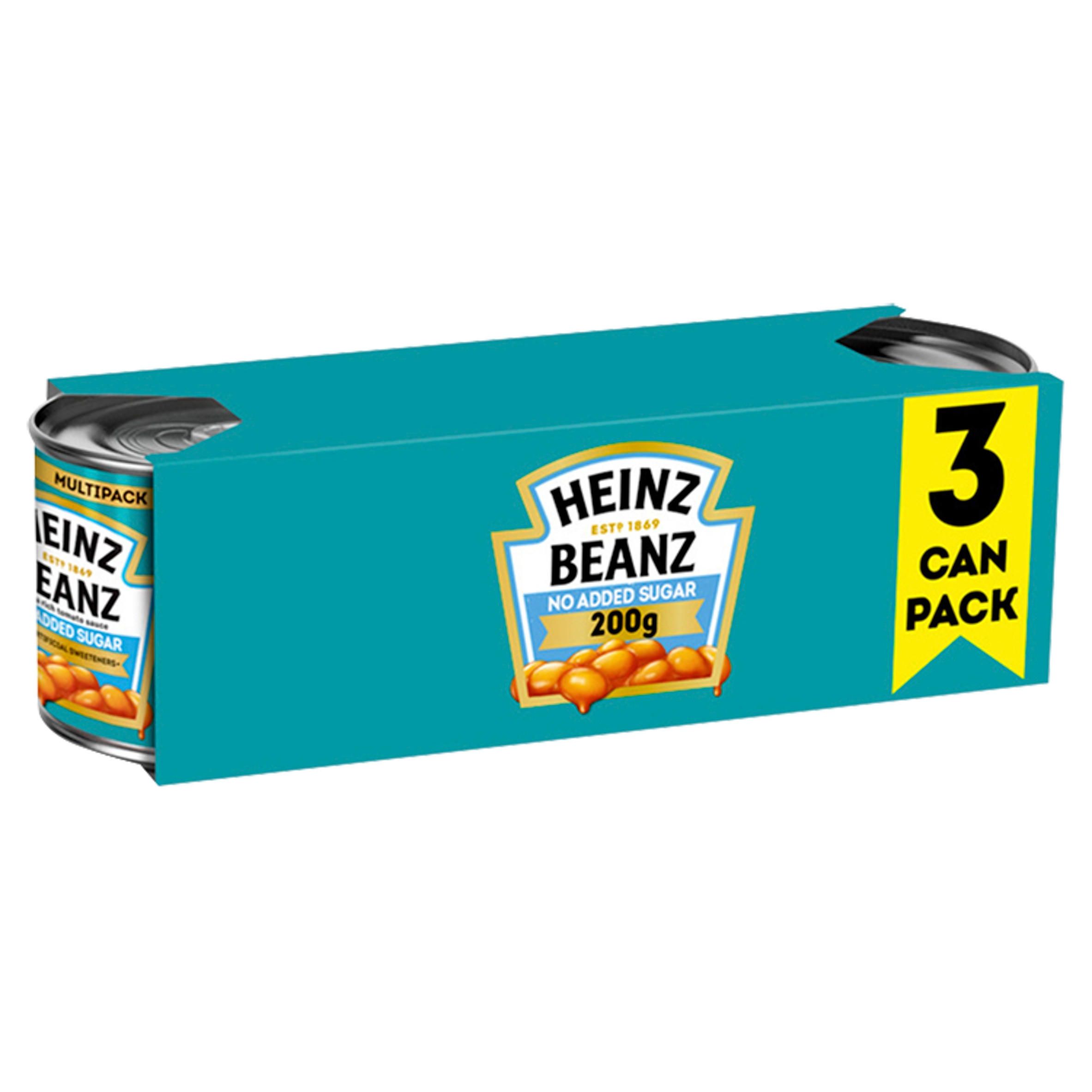 Heinz No Added Sugar Beanz 3 x 200g