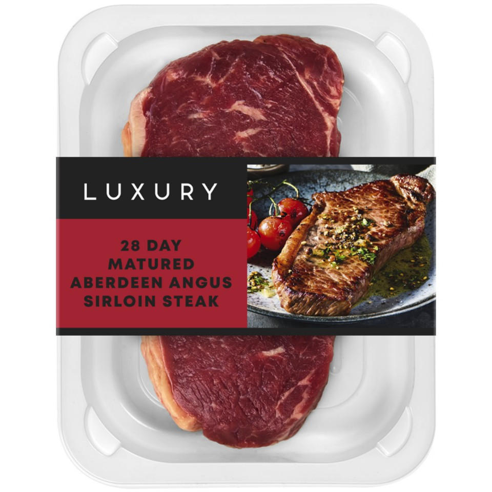 Iceland Luxury 170g Aberdeen Angus Srloin Steak