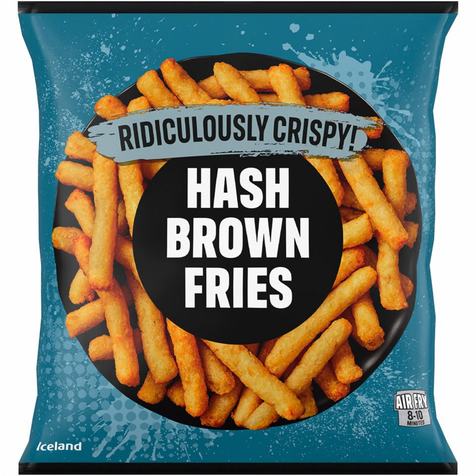Iceland Hash Brown Fries 550g