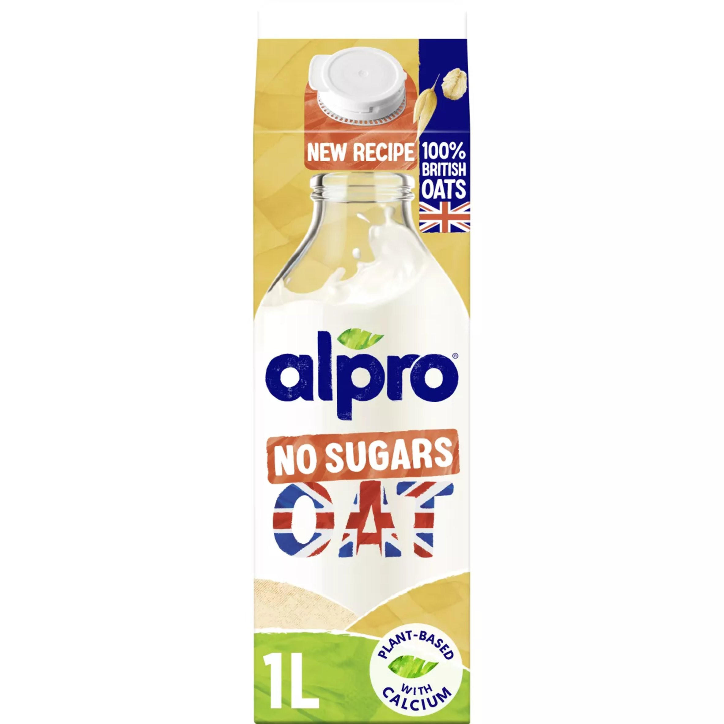 Alpro Oat No Sugars Plant-Based Chilled Drink Vegan And Dairy Free 1L
