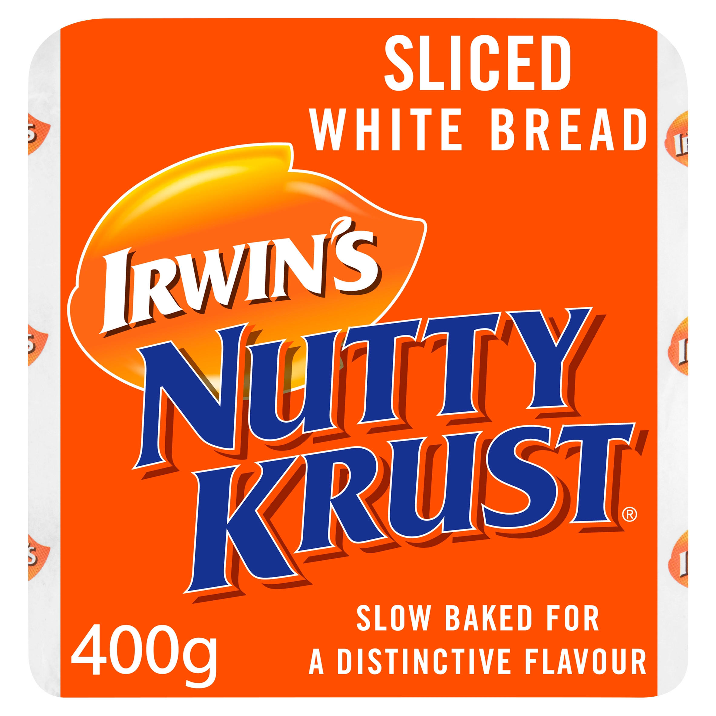 Irwin's Nutty Krust Sliced White Plain Bread 400g
