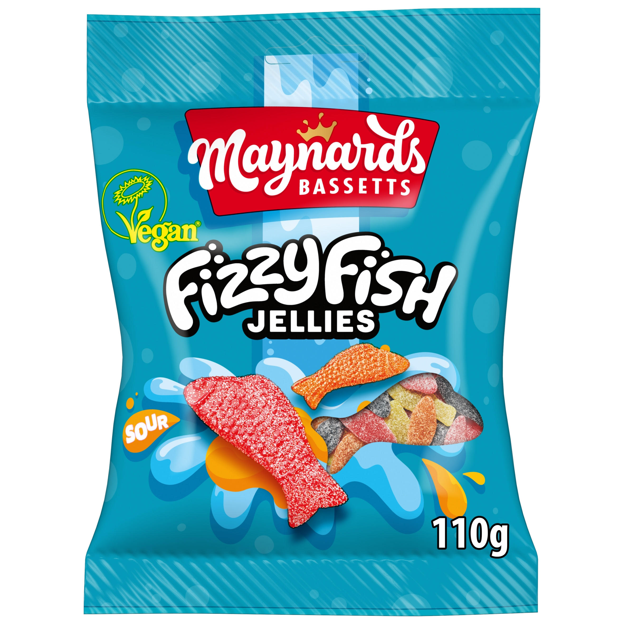 Maynards Bassetts Fizzy Fish Sweets Bag
