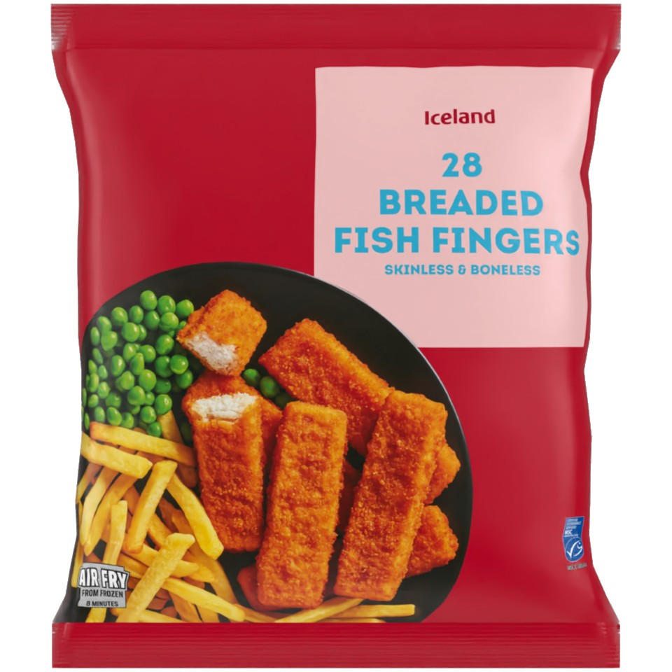 Iceland 28 (approx.) Breaded Fish Fingers 700g